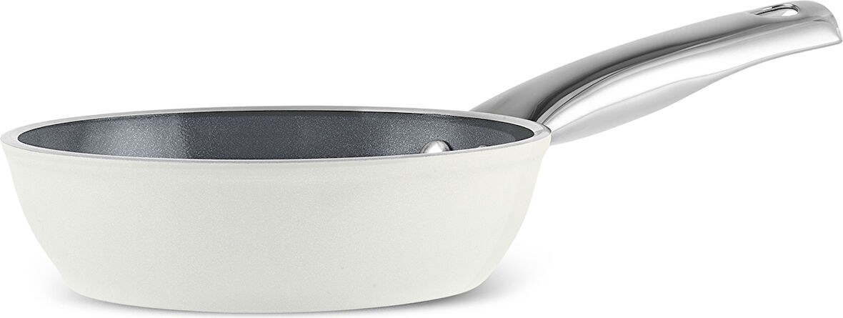 Karaca x Refika Birgül Swiss Crystal Metal Kulplu Tava 14 Cm Creamy