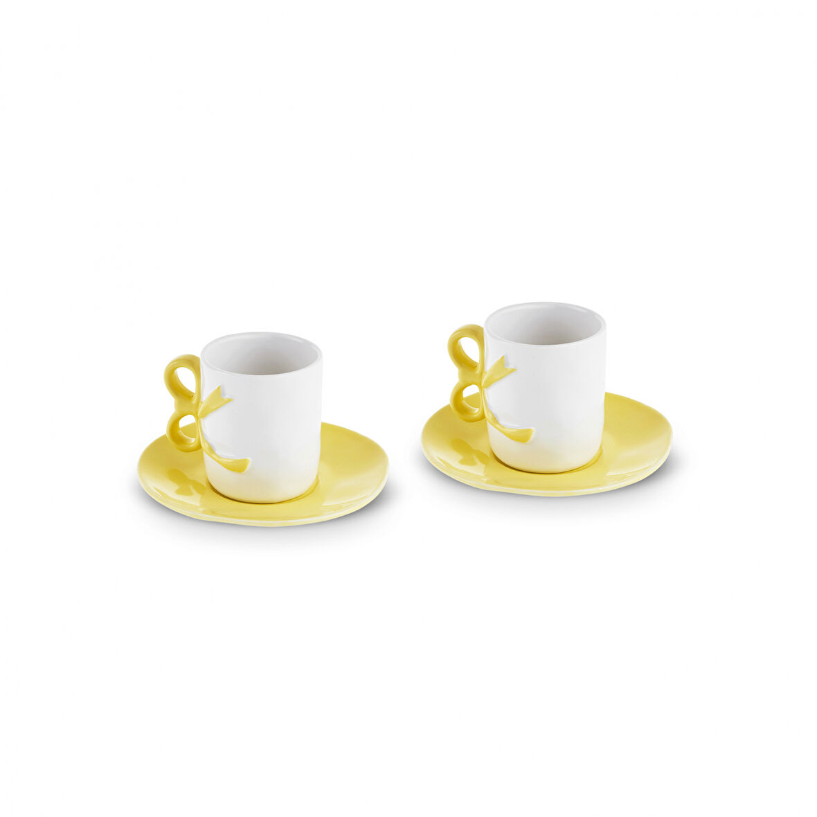 Karaca Ribbon 2 Kişilik Kahve Fincanı 110 ml Sarı