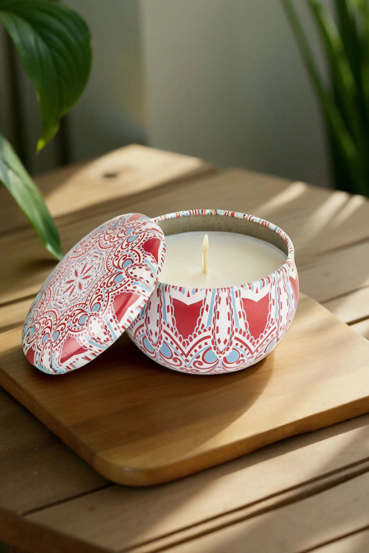 Fox Neroli Kokulu Metal Küçük Mum 6,2 x 6,2 x 4,3 Cm