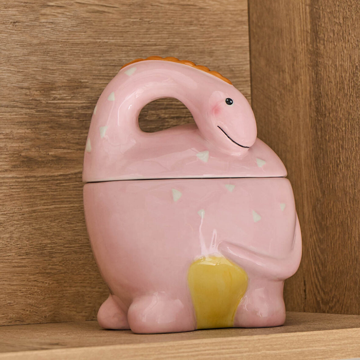 Karaca Dino Kapaklı Saklama Kabı Pembe