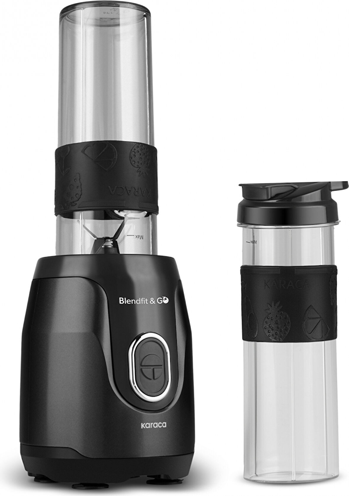 Karaca Blendfit ve Go Duo Çift Hazneli Personal Kişisel Smoothie Blender Black