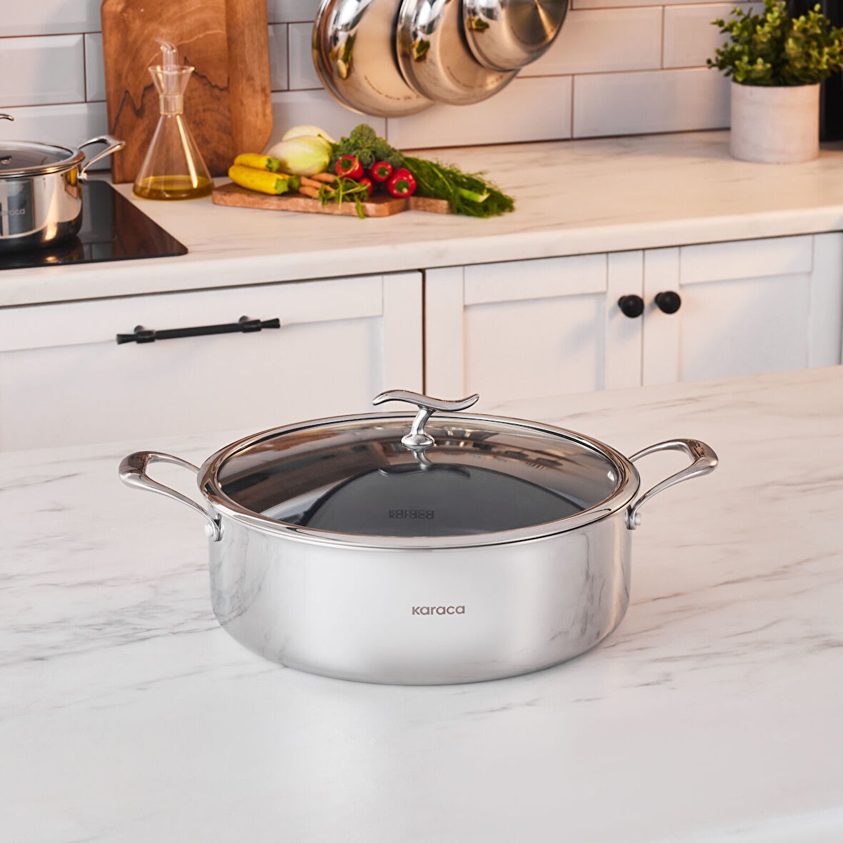 Karaca Plasma Steel 316+ 3Ply Karnıyarık Tencere 30 cm