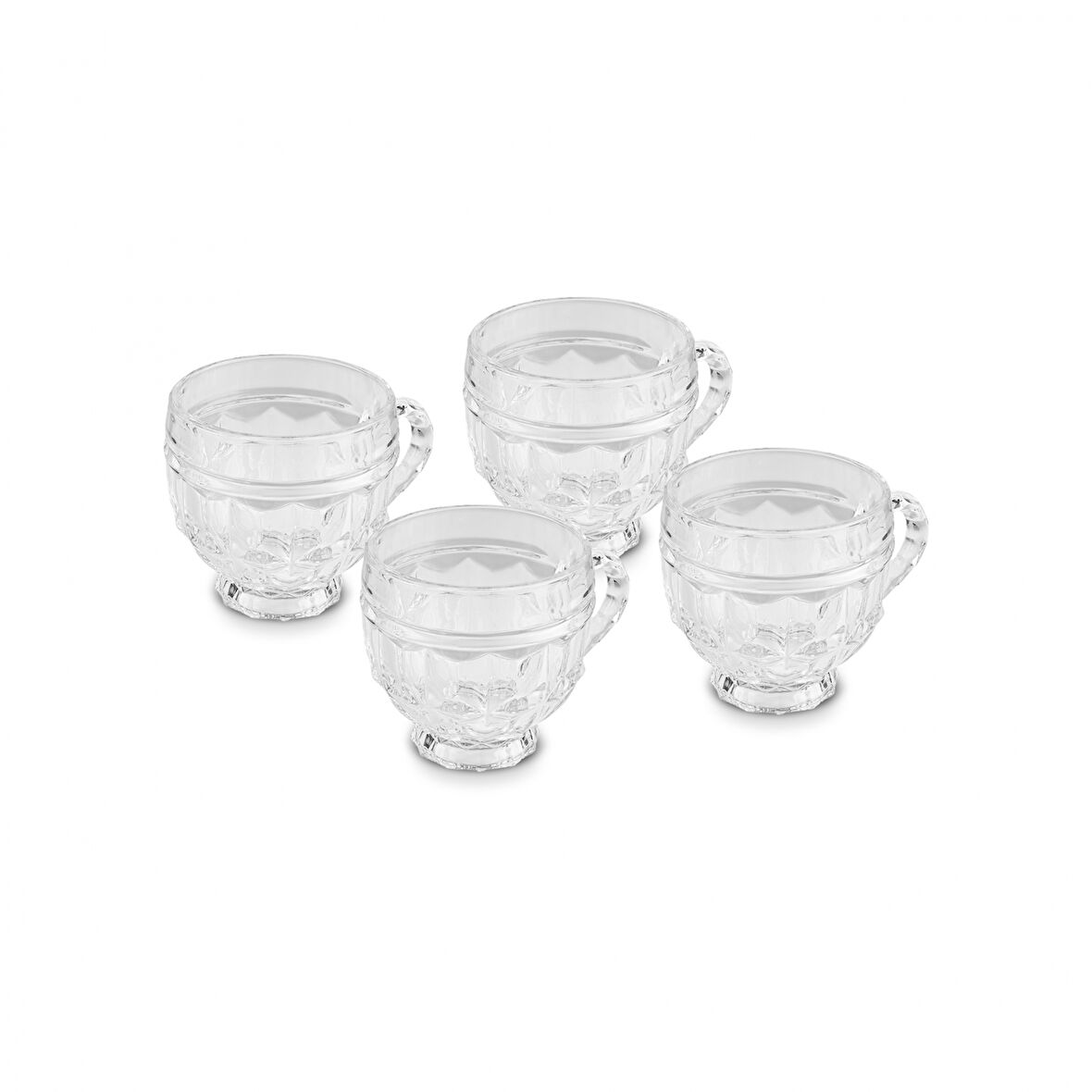 Karaca Sezen 4 Kişilik Cam Çay Fincanı 180 ml