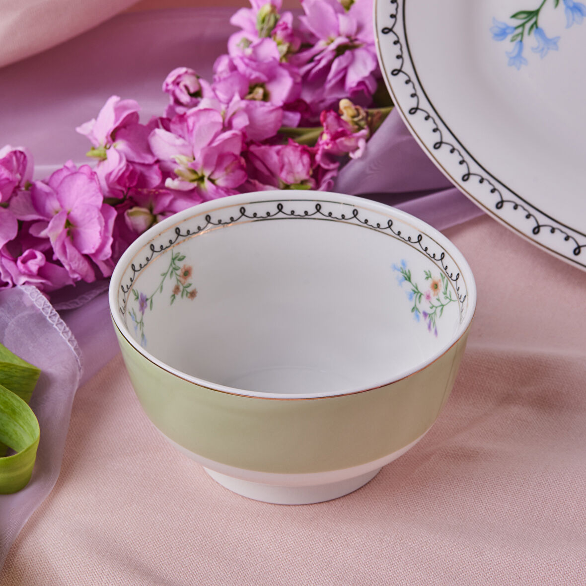 Karaca Minton Çerezlik 12 Cm Yeşil