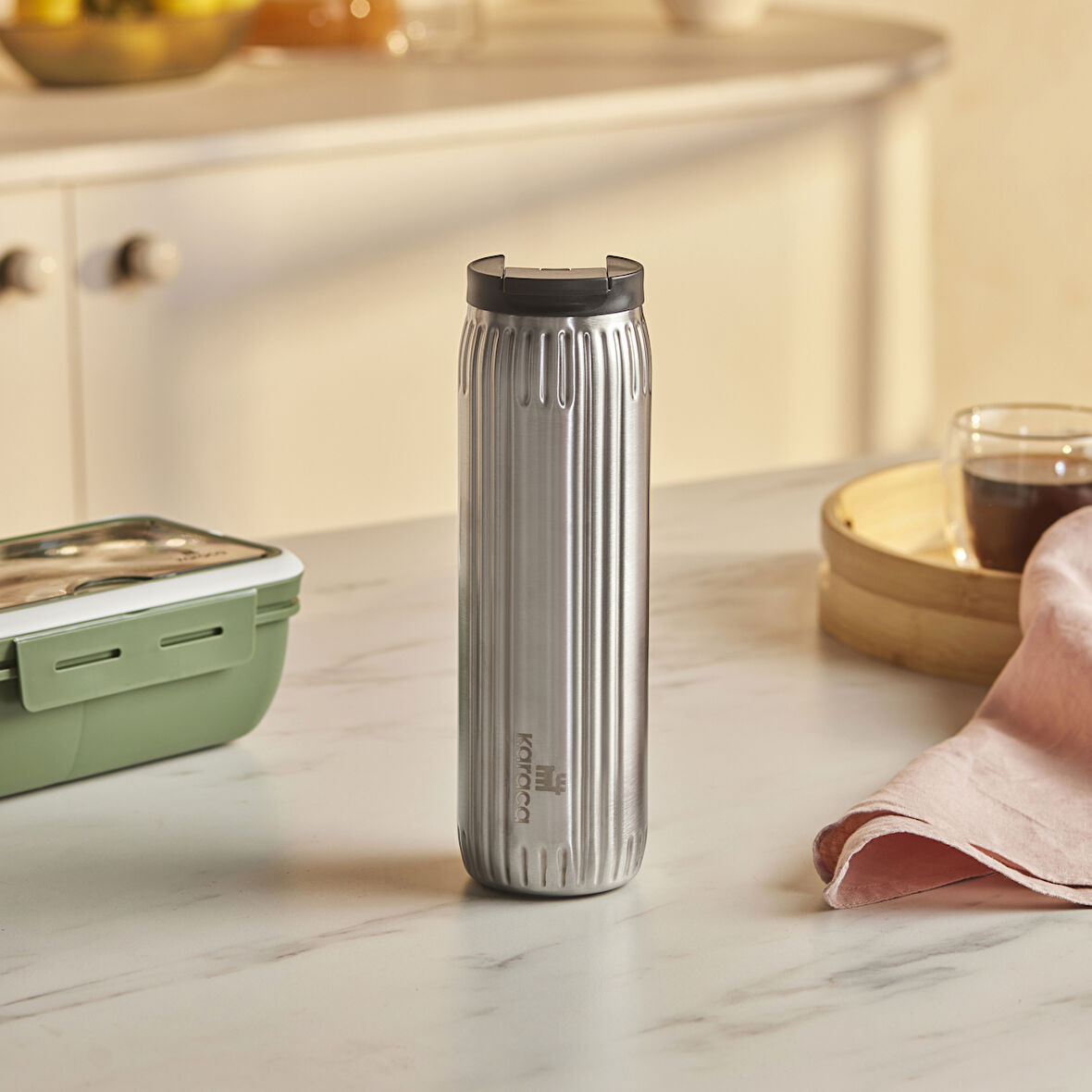 Karaca Rimo Sızdırmaz Çelik Termos 600 ml Inox