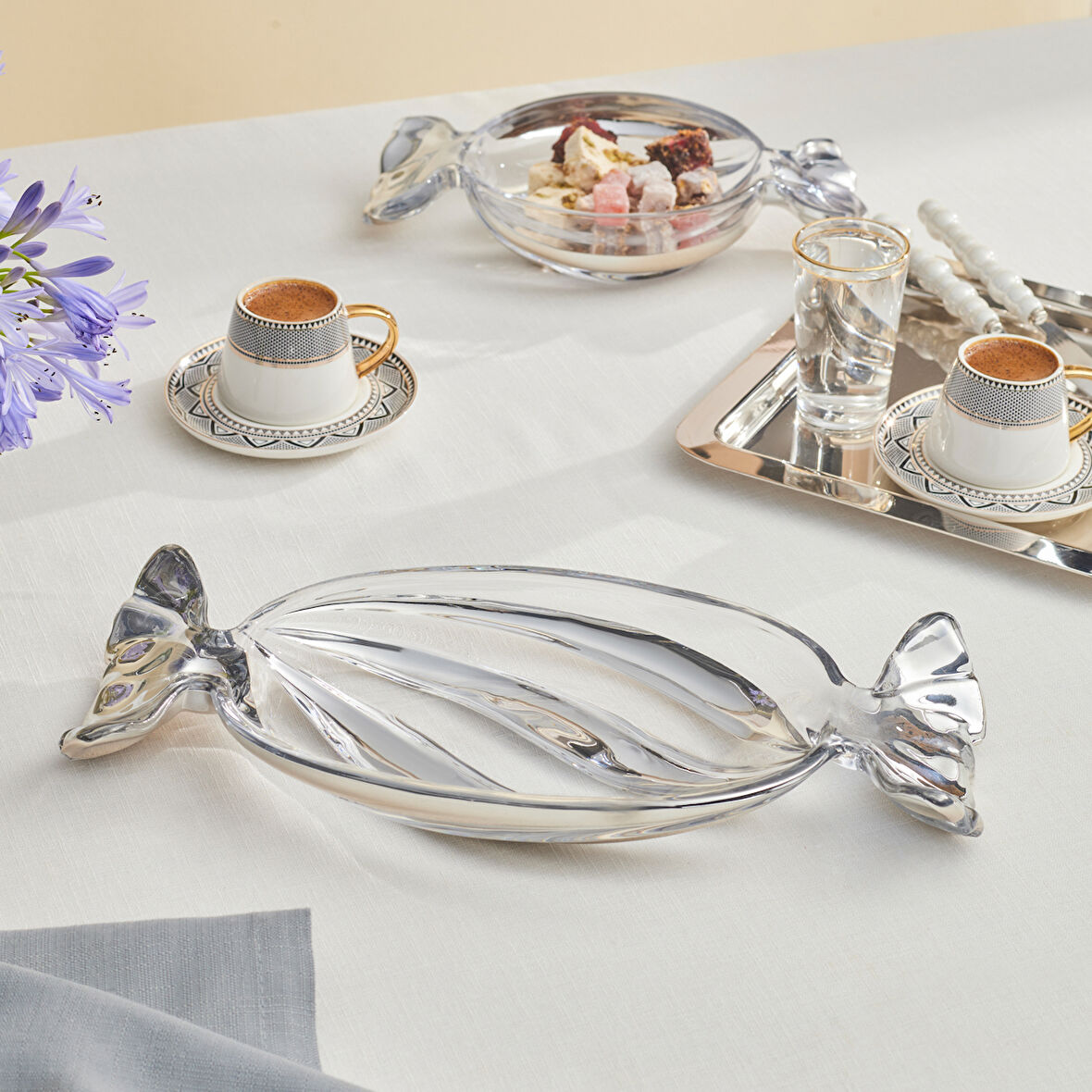 Karaca Candy Dekoratif Tabak 35 x 14,6 x 4,6 cm