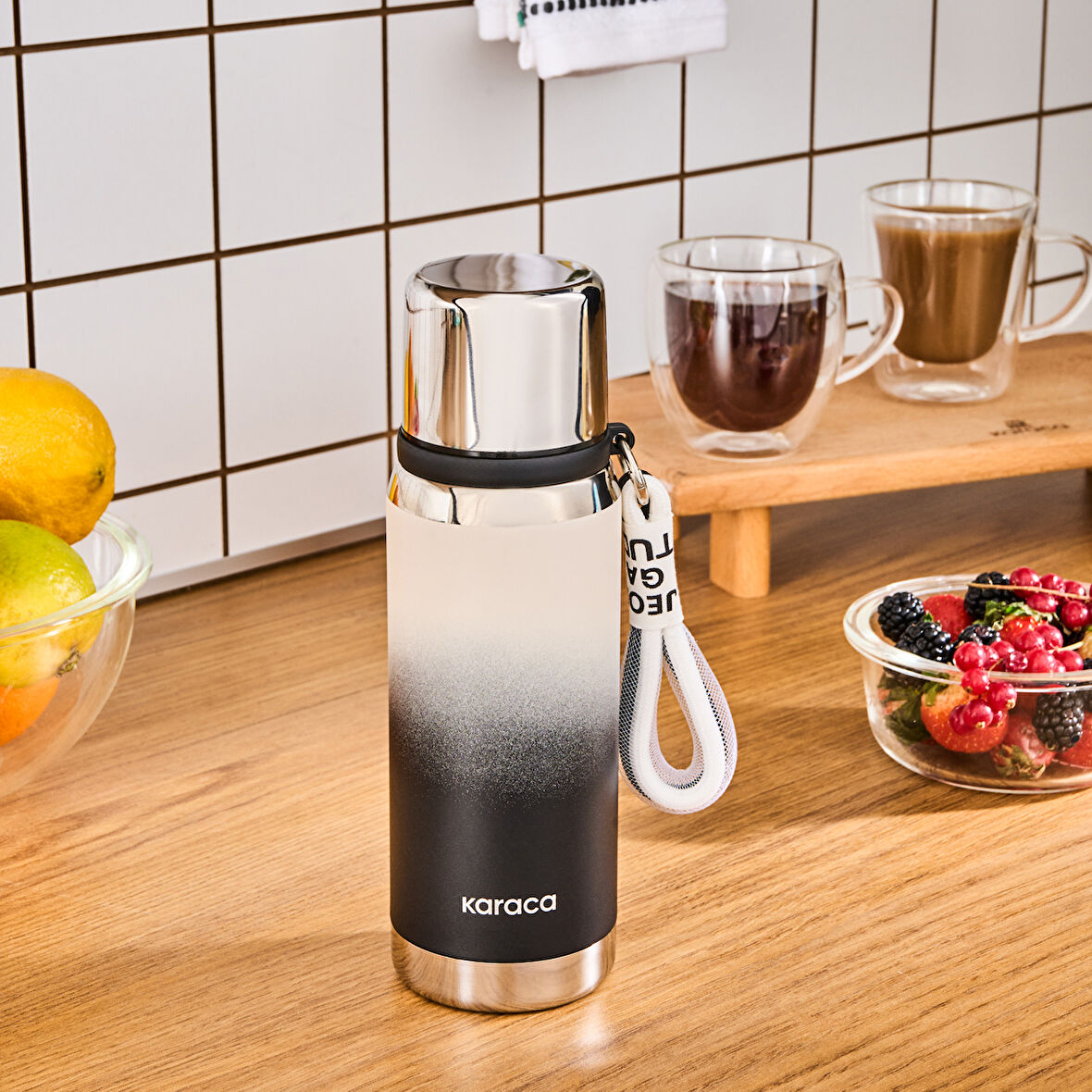 Karaca İnoxis Çelik Sızdırmaz Termos 550 Ml Siyah