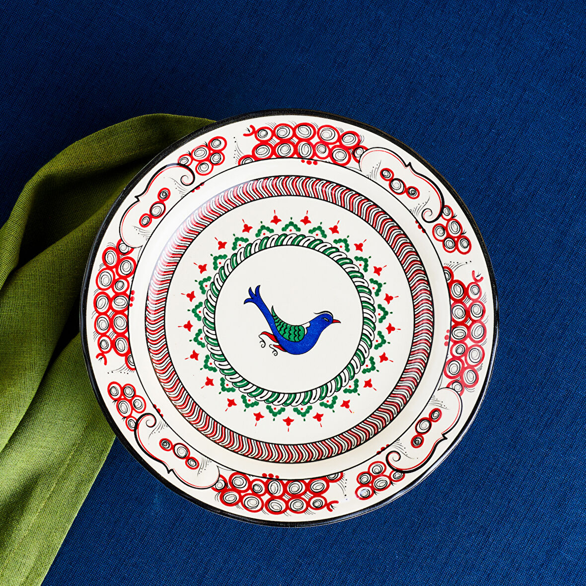Karaca İznik Kuş Servis Tabağı 26 cm