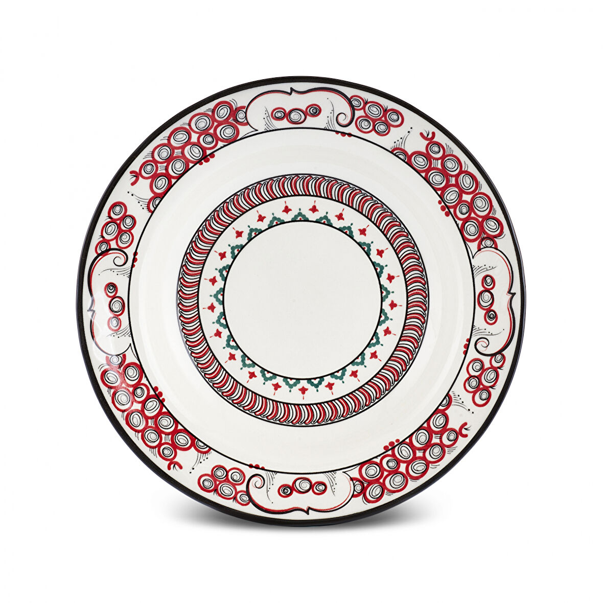 Karaca İznik Lal Çukur Tabak 23 cm