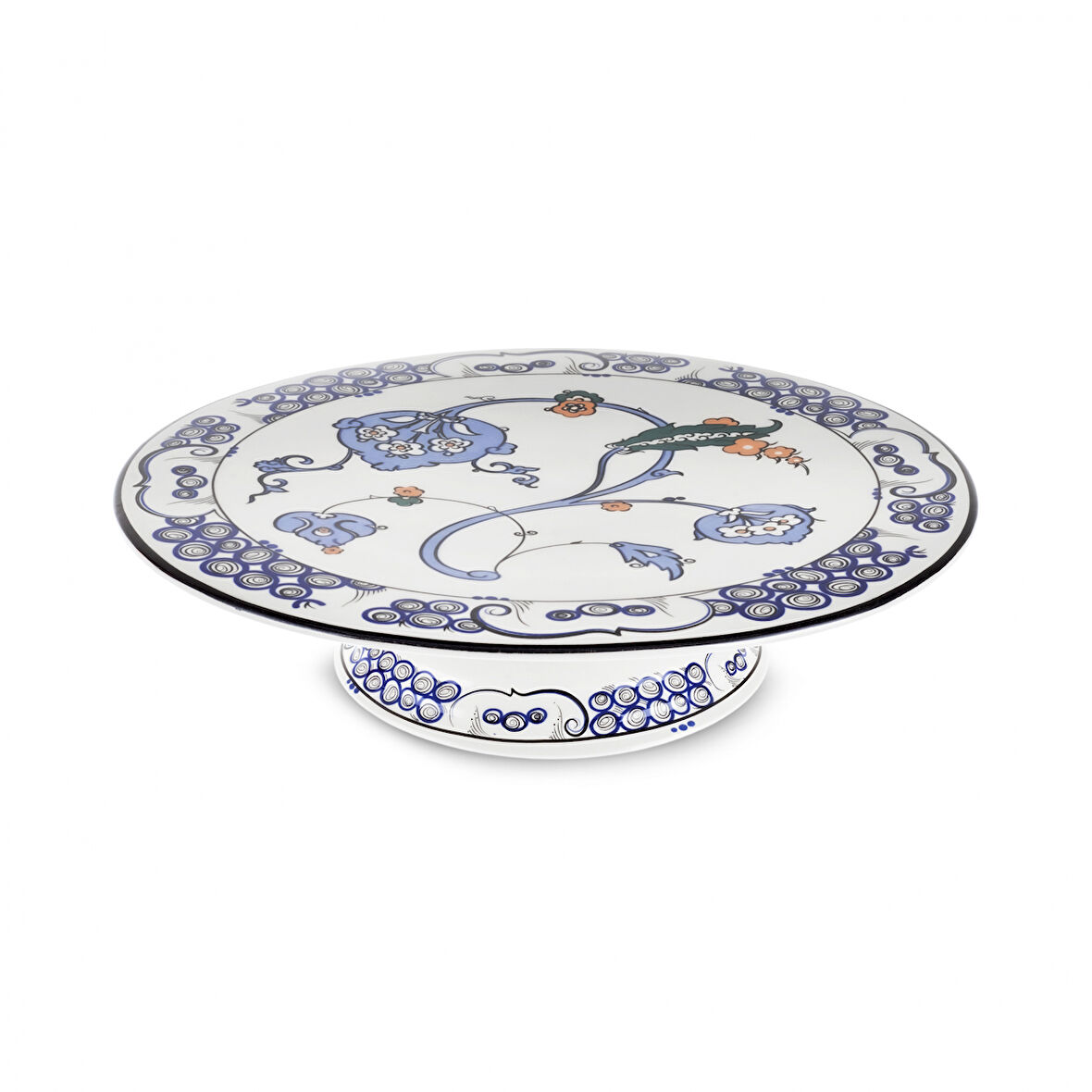 Karaca İznik Hatai Ayaklı Kek Standı 32 cm