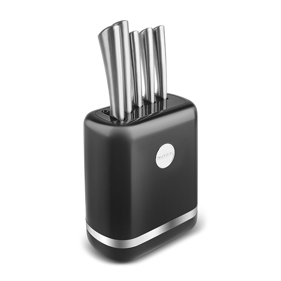 Karaca Retroway 6 Parça Standlı Bıçak Seti Siyah