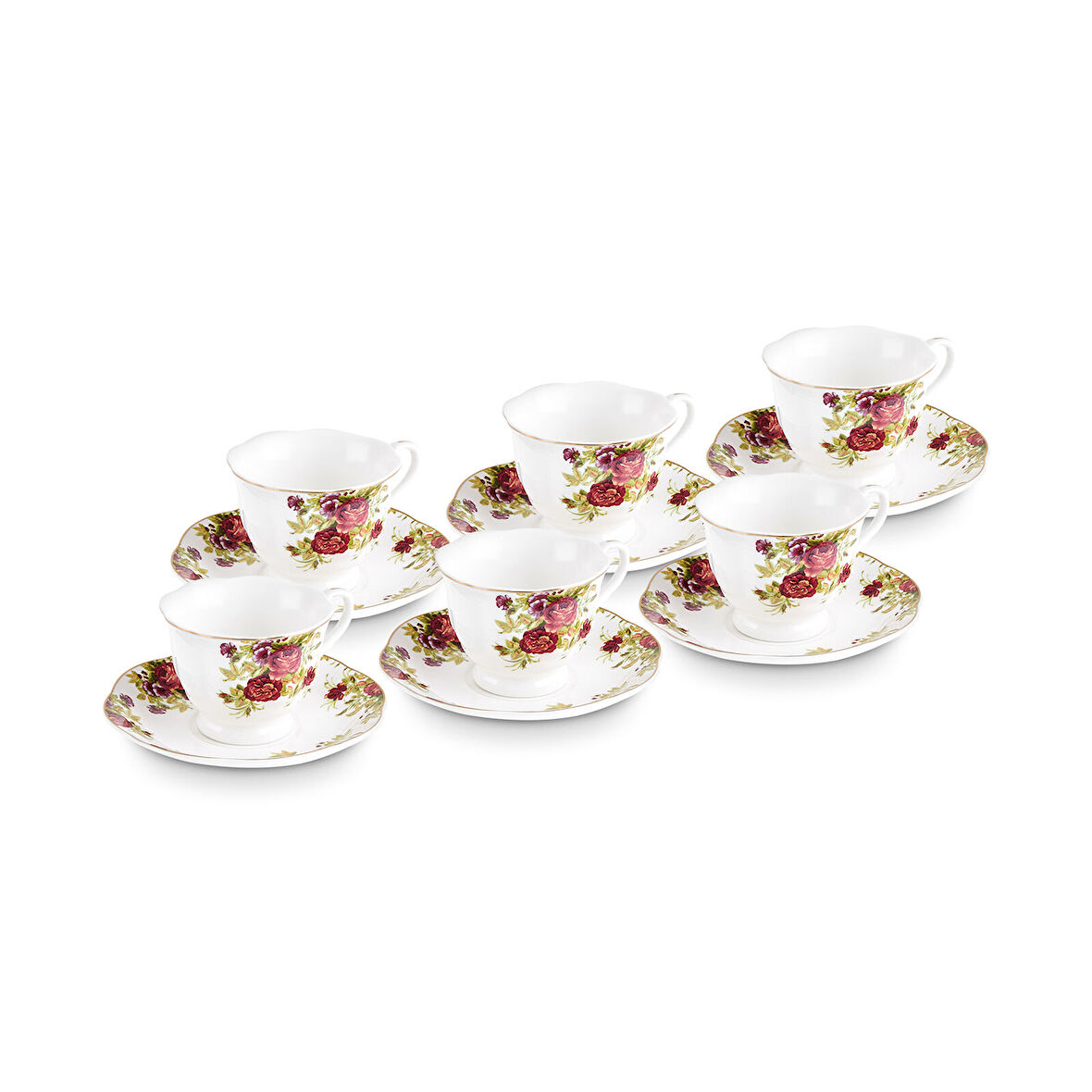 Karaca Asuman 6 Kişilik Kahve Fincan Takımı 80 ml