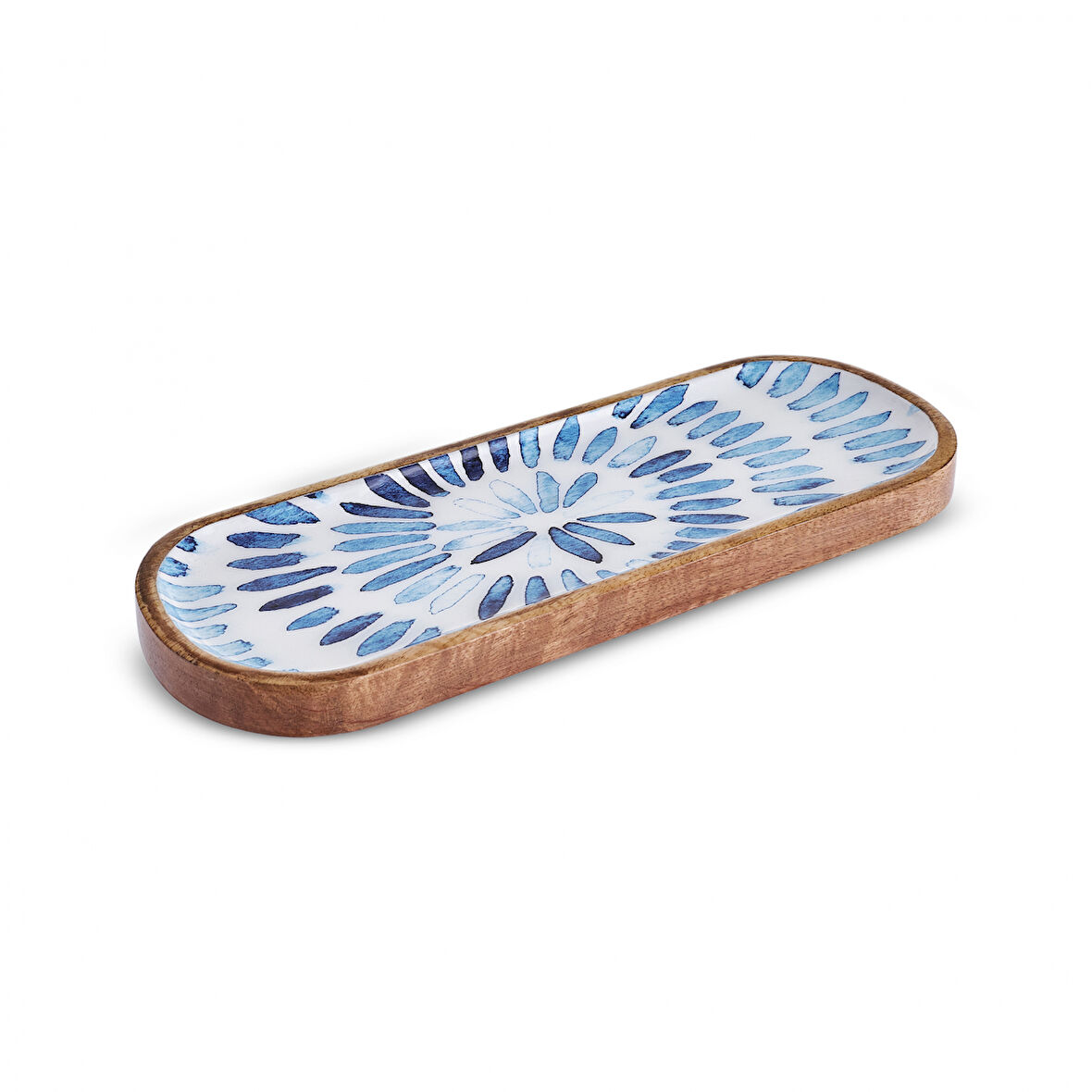 Karaca Mango Servislik Mavi 30x12 cm