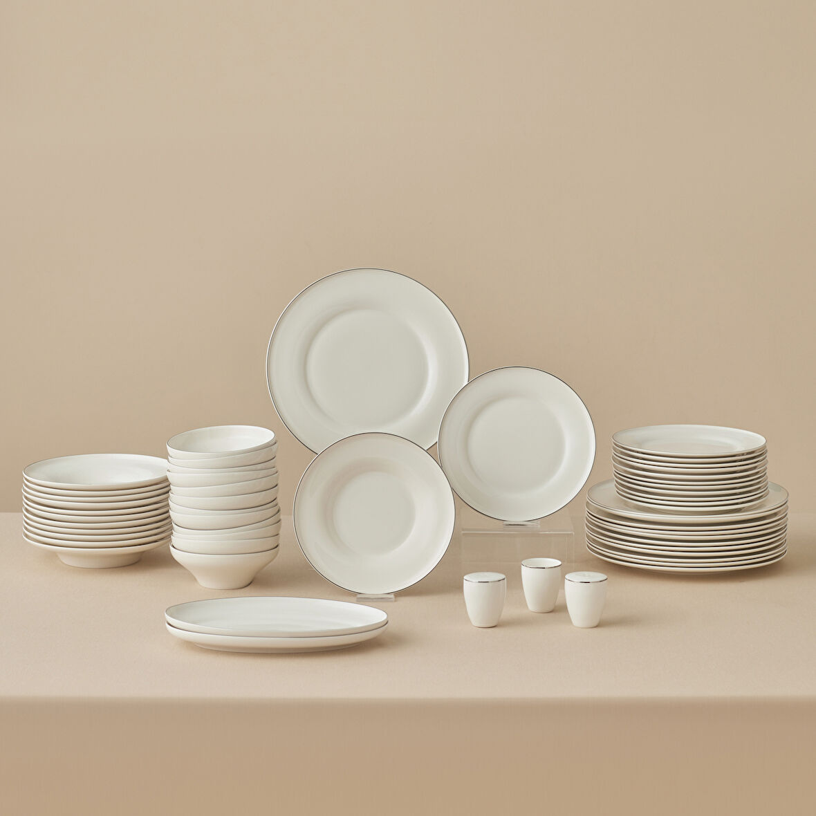 Karaca Elegance Bone Alba 53 Parça 12 Kişilik Yemek Takımı