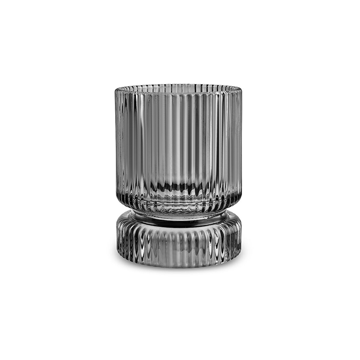 Karaca Boris Cam Mumluk Antrasit 9x9x12 cm