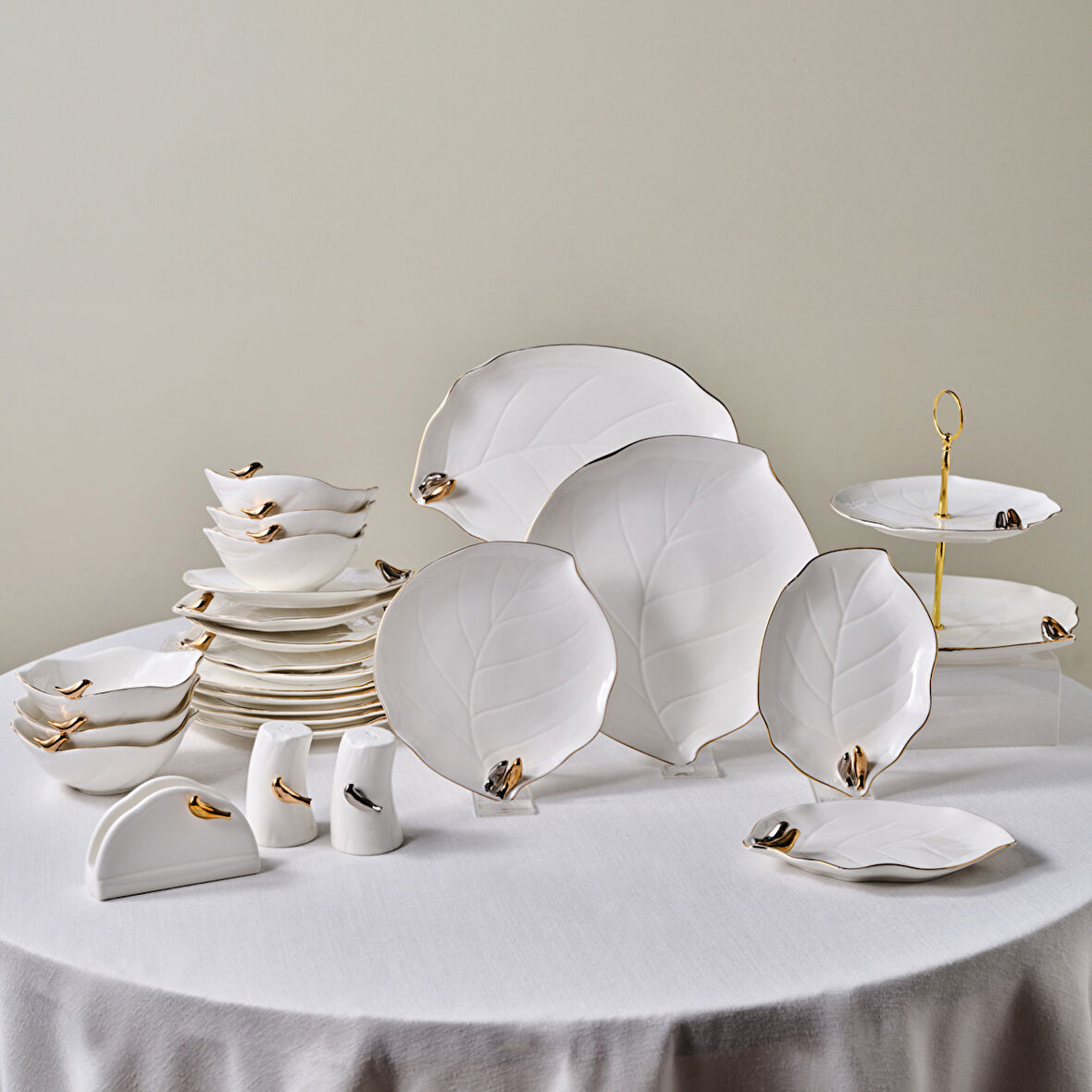 Karaca X Müge Anlı Kuşlu 25 Parça 6 Kişilik Yemek Takımı