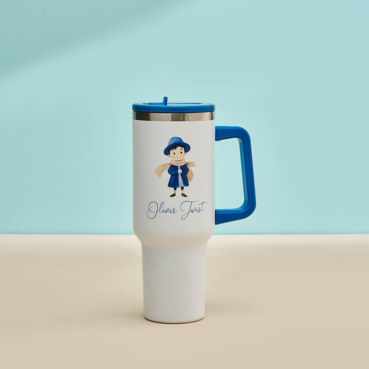Karaca Star Hero Twist Çelik Sızdırmaz Termos Mavi 1150 ml