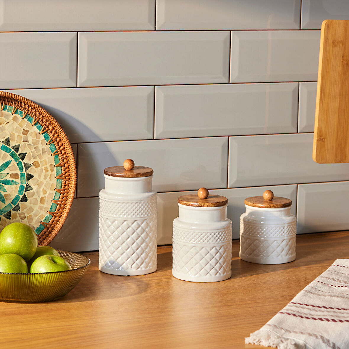 Karaca Lattice 3'lü Seramik Baharat Takımı