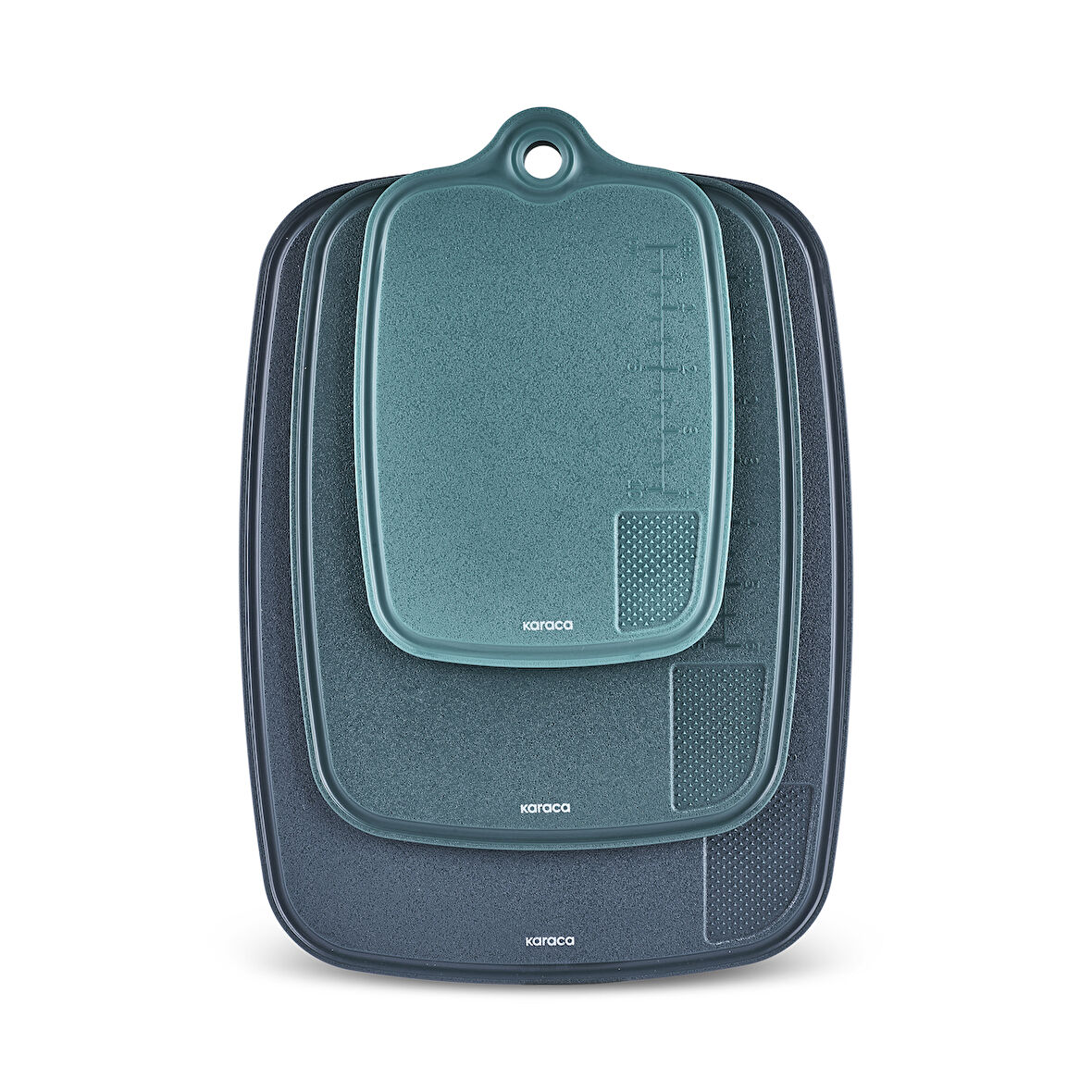 Karaca Triocut 3'lü Ölçülü Kesme Tahtası Yeşil