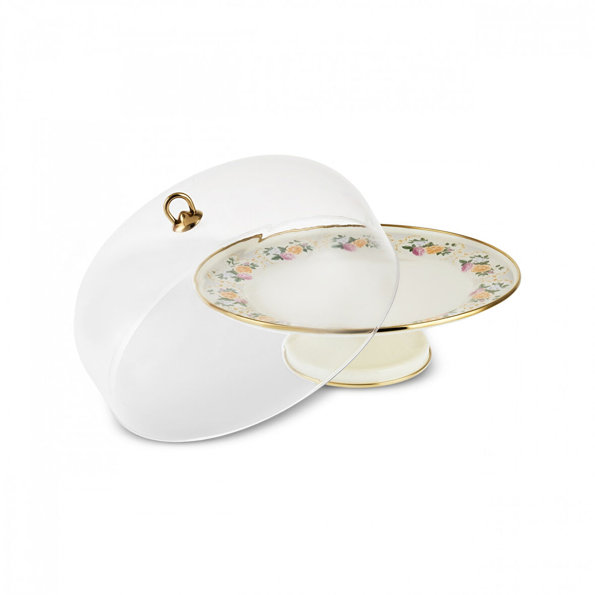 Karaca Viyan Emaye Kek Fanusu 31 cm