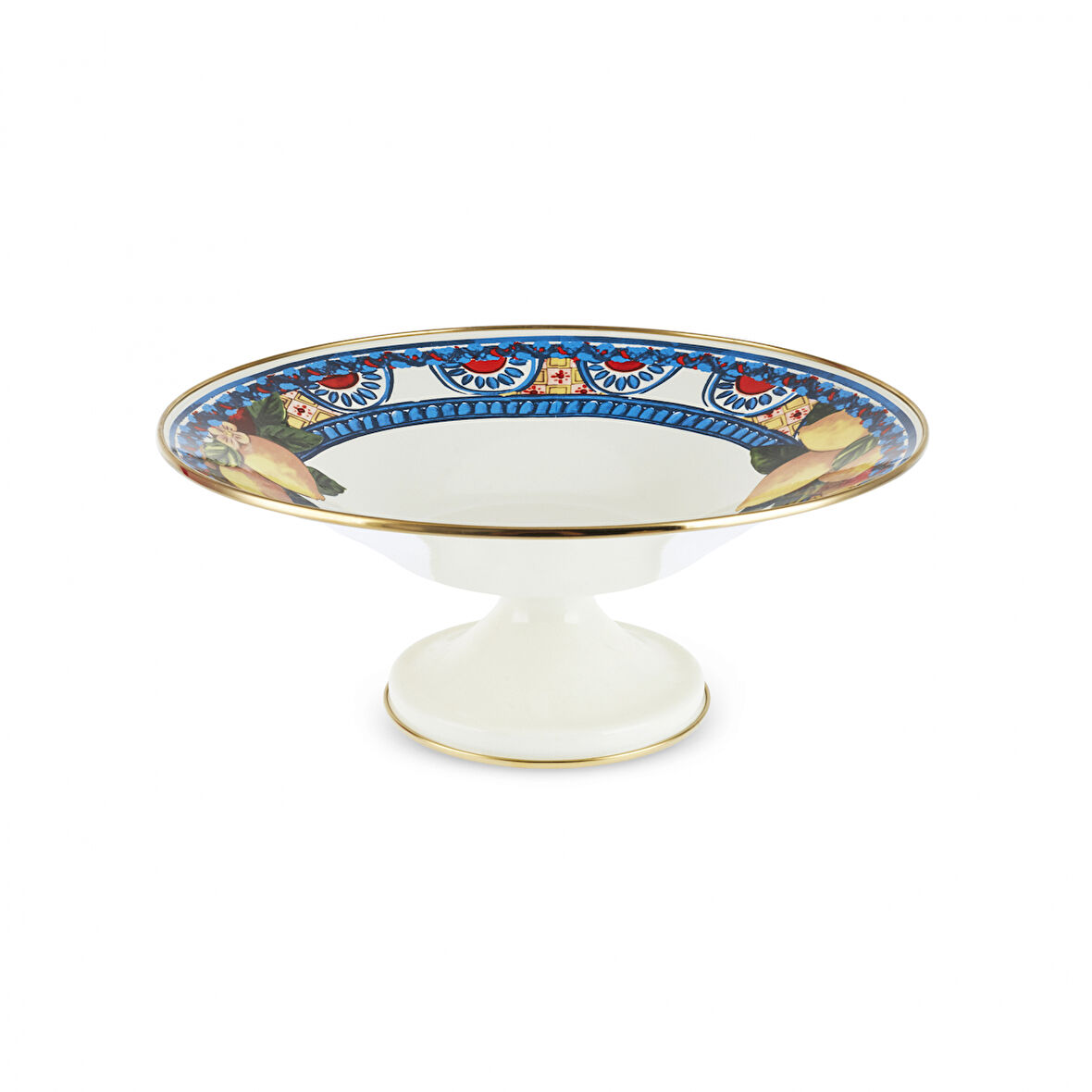 Karaca Amalfi Emaye Ayaklı Meyvelik 30 cm