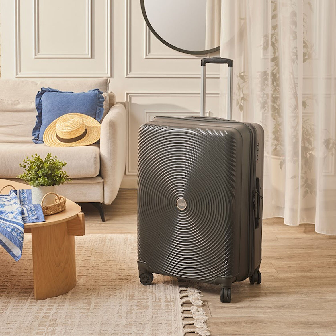 Karaca Container Vera Büyük Boy Valiz Antrasit