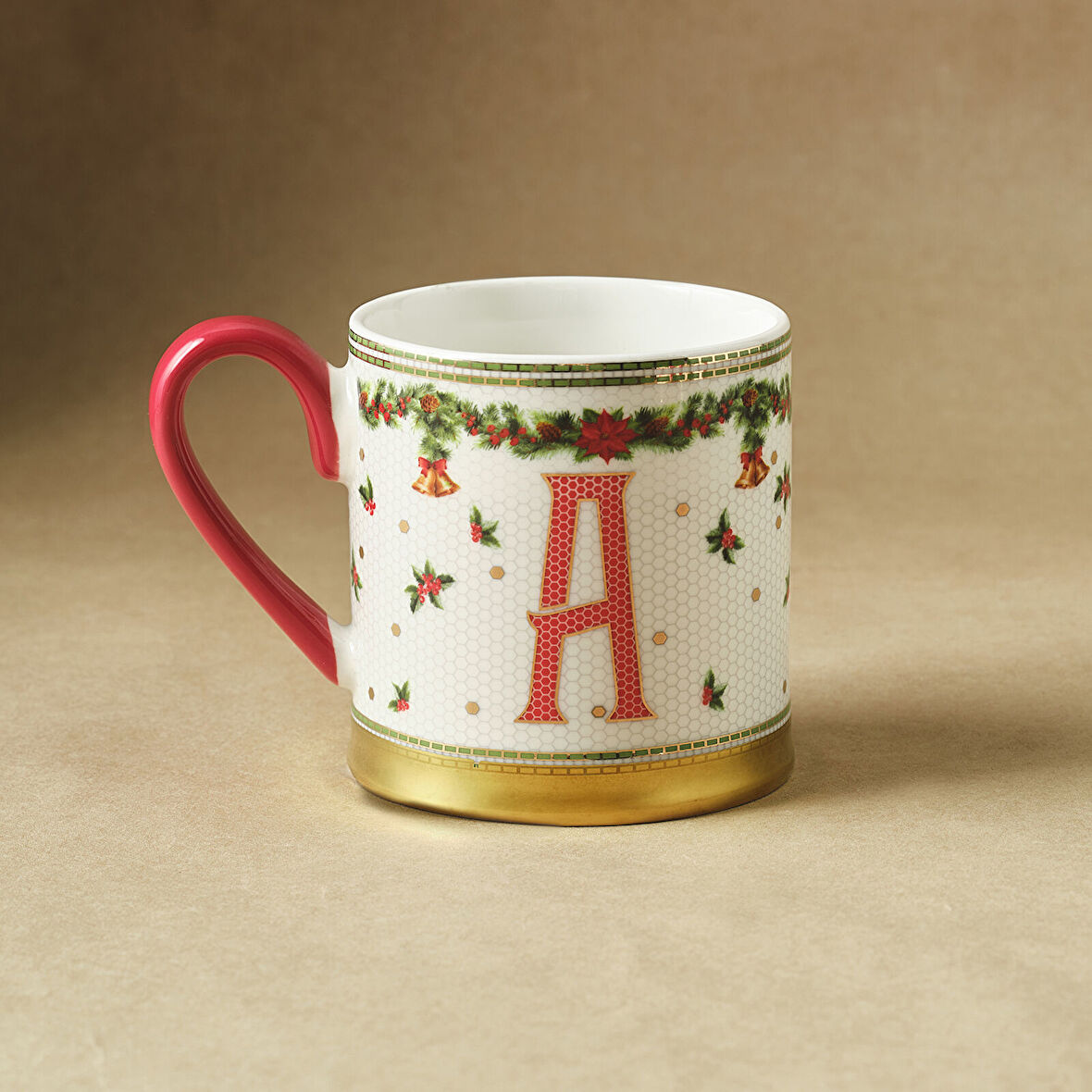 Karaca New Year Yılbaşı Petek A Harfli Kupa 330 ml