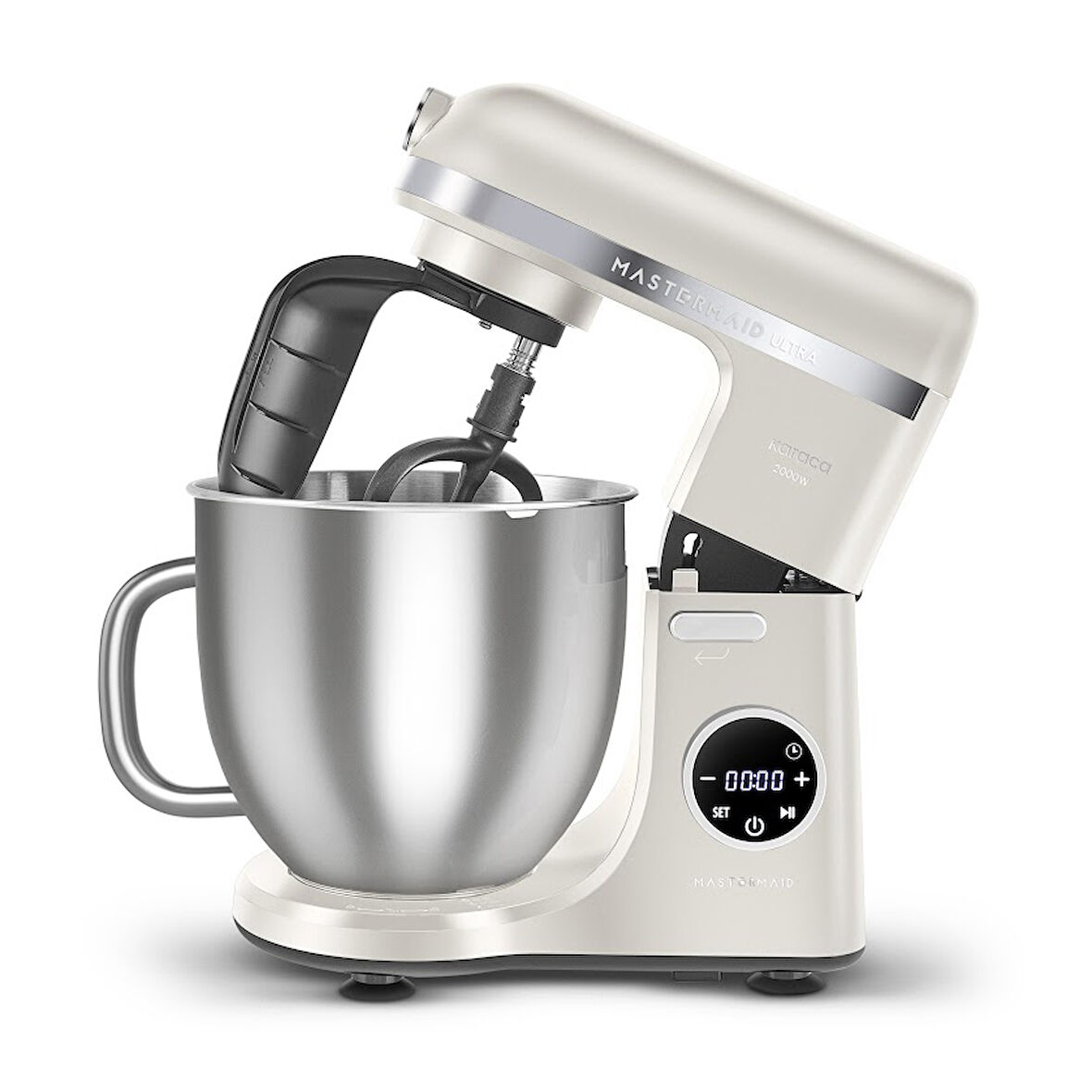 Karaca Mastermaid Chef Ultra D2000W Dijital Ekranlı Hamur Yoğurma Makinesi Starlight 7L