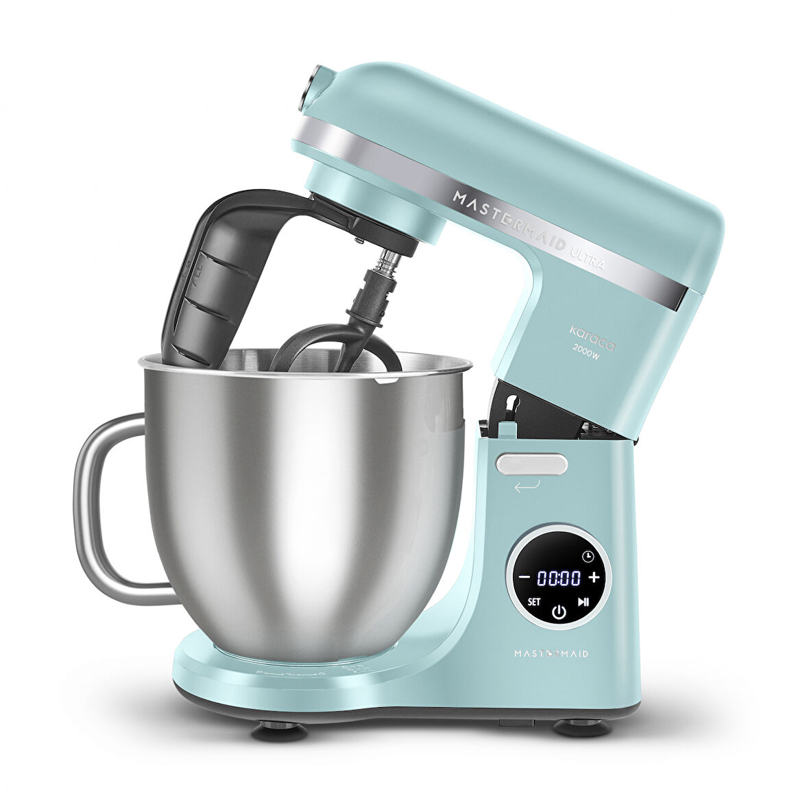 Karaca Mastermaid Chef Ultra D2000W Dijital Ekranlı Hamur Yoğurma Makinesi Tiffany 7L 
