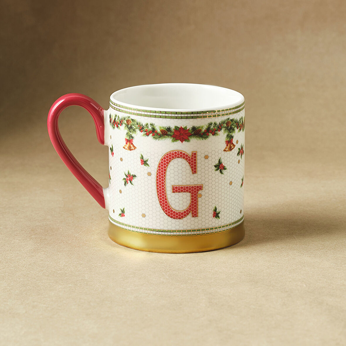 Karaca New Year Yılbaşı Petek G Harfli Kupa 330 ml