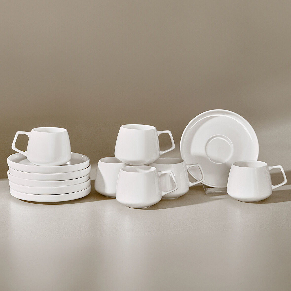 Karaca Streamline Saturn 6 Kişilik Kahve Fincan Takımı 100 ml 