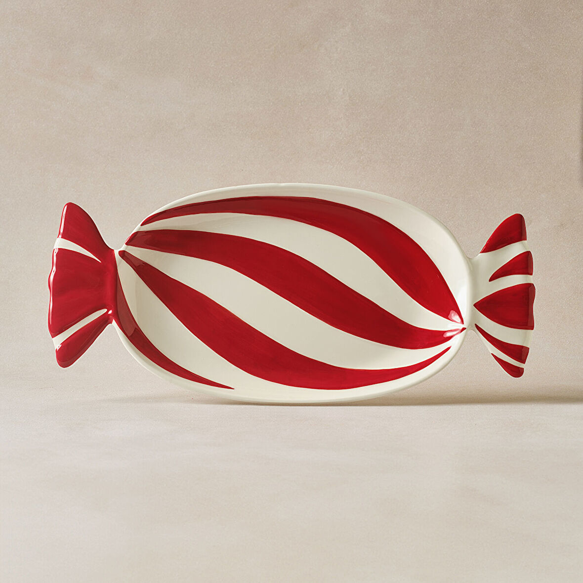 Karaca New Year Yılbaşı Candy Twist Kayık Tabak 41 cm