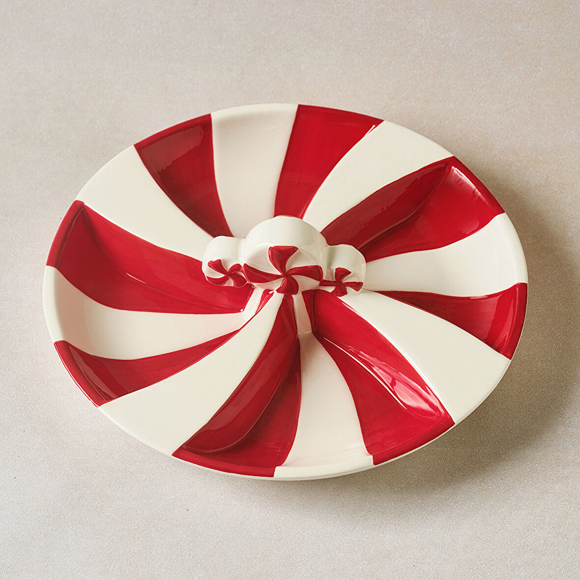 Karaca New Year Yılbaşı Candy Twist Bölmeli Sunumluk 26,7 cm