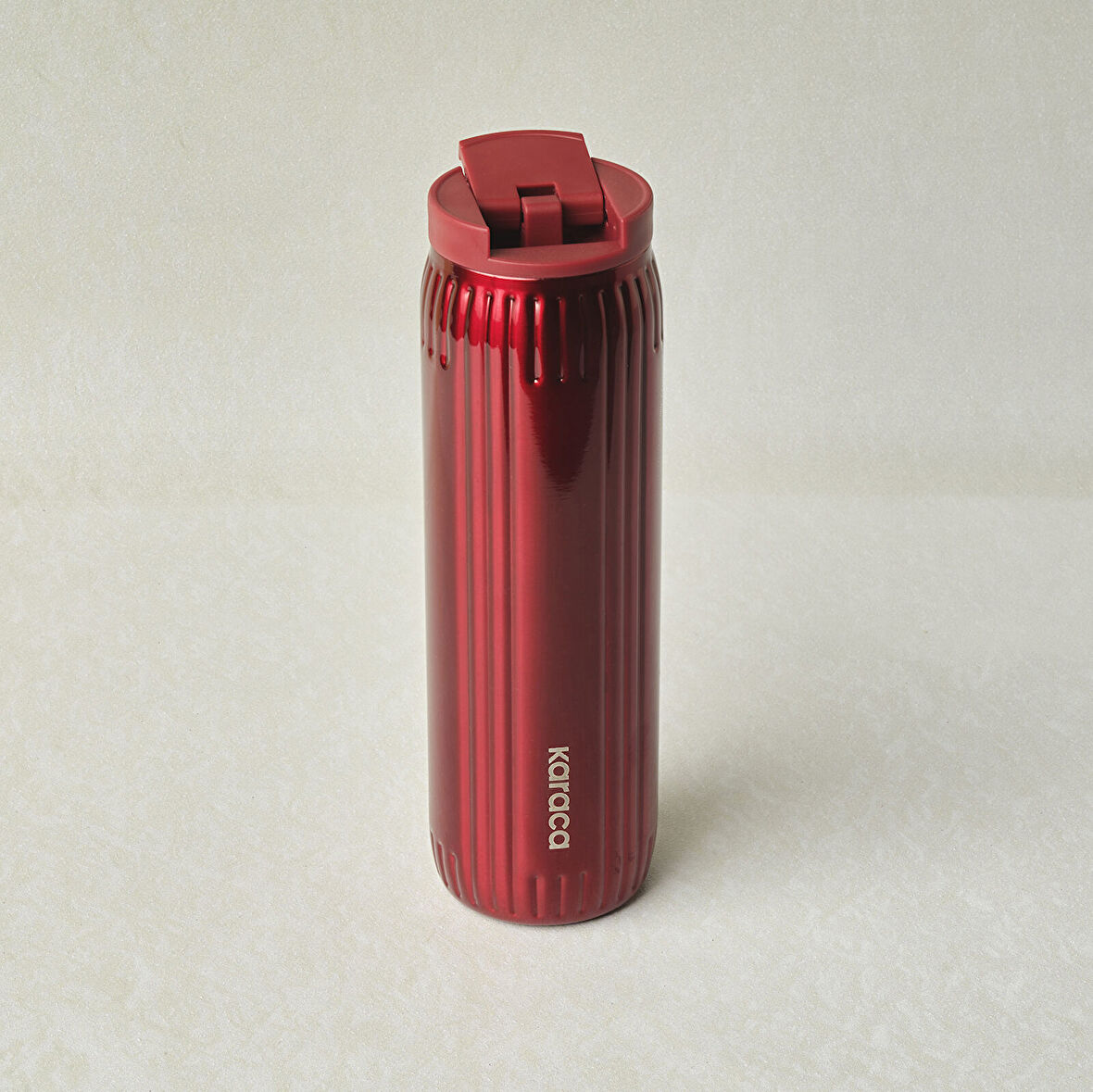 Karaca Rimo Sızdırmaz Çelik Termos 600 ml Kırmızı