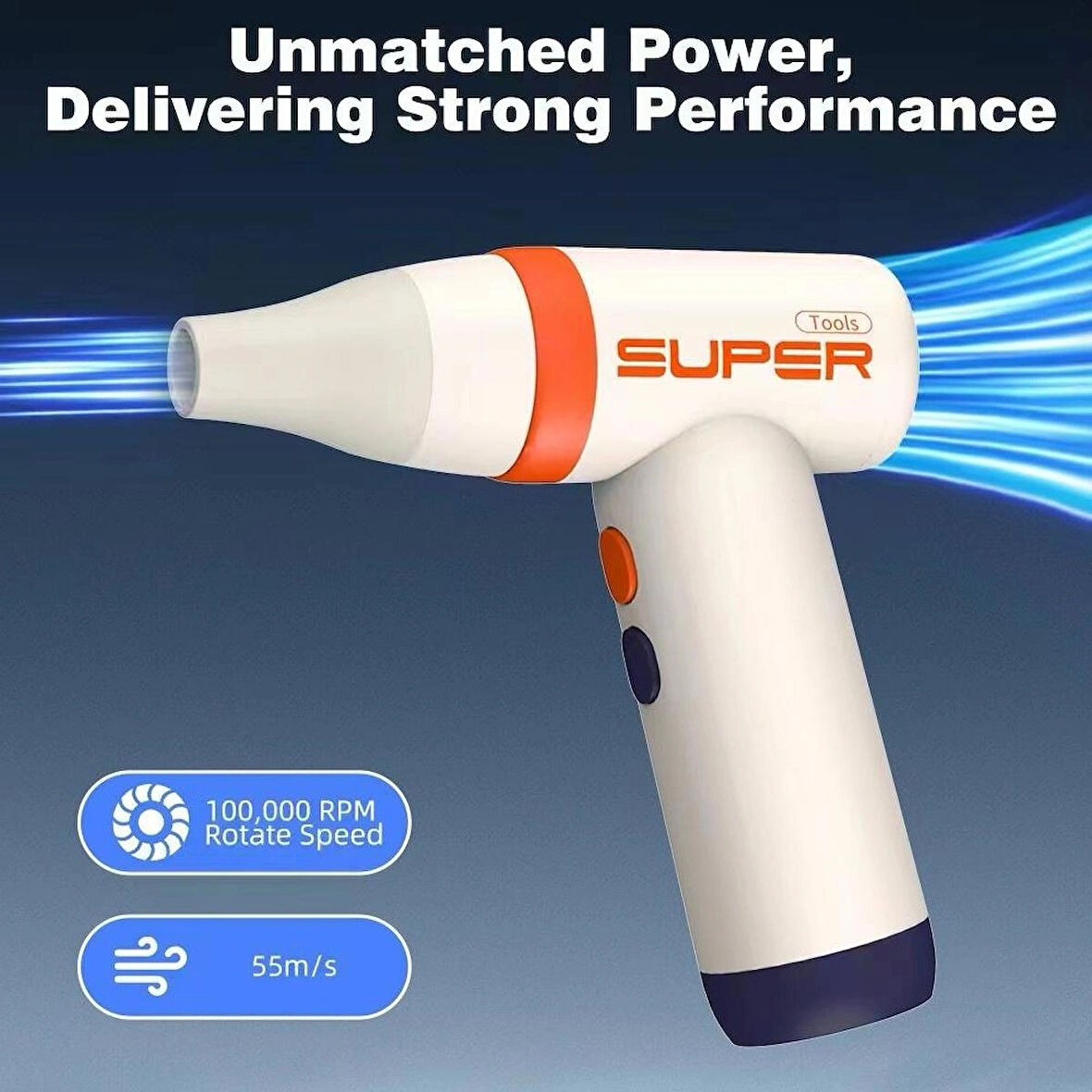 Inovaxis Mini Turbo Jet Fan Üfleyici Bahçe Mangal Araba Kurulama Kullanım
