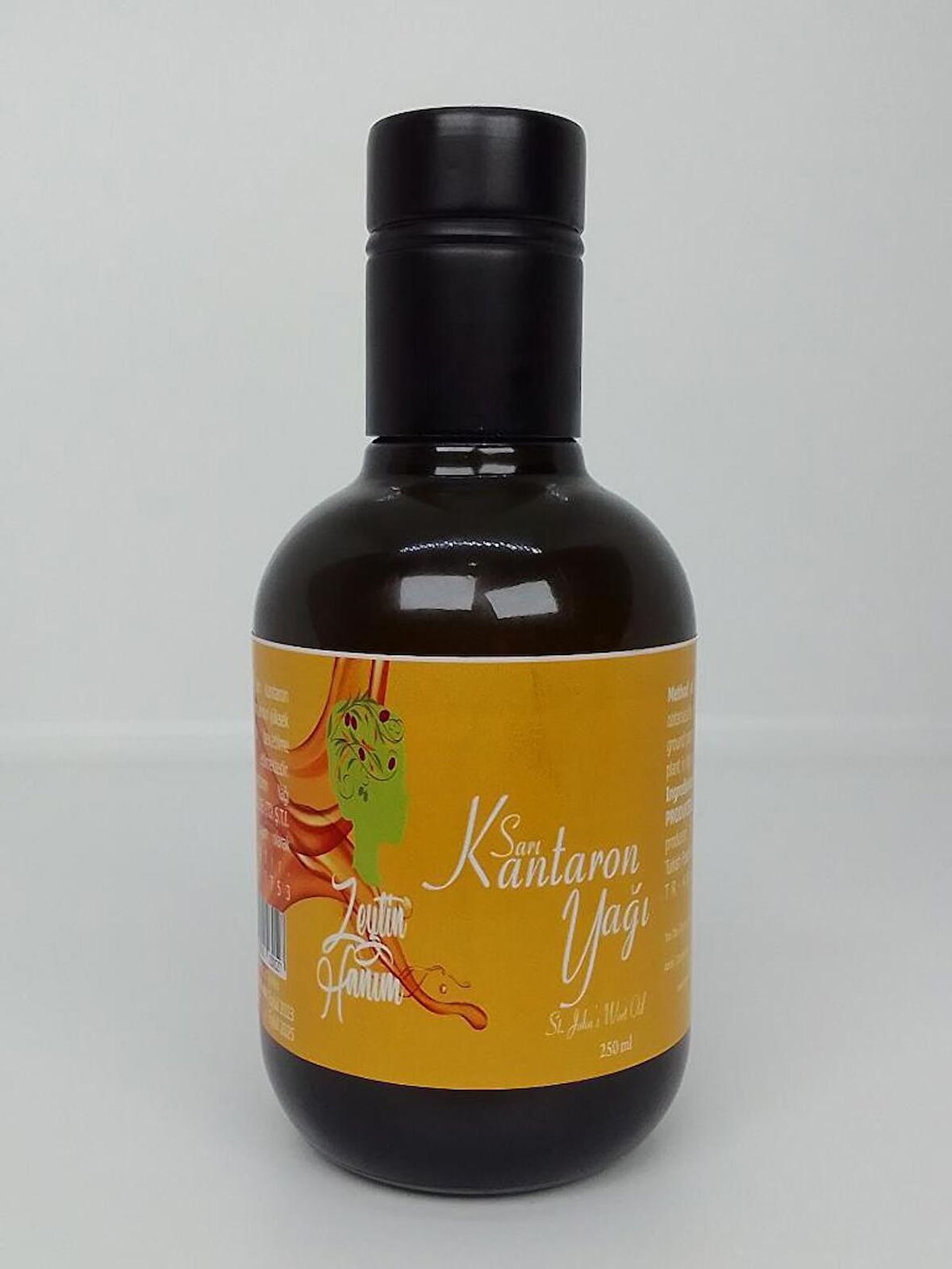 Zeytin Hanım Sarı Kantaron Yağı 250 ml (Polifenollü Zeytinyağında Çözünmüş)