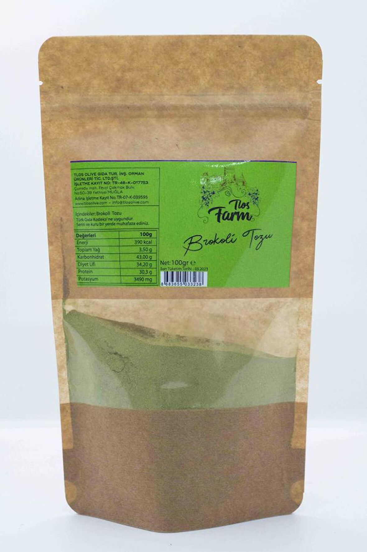 Tlos Farm Brokoli Tozu 100 gr