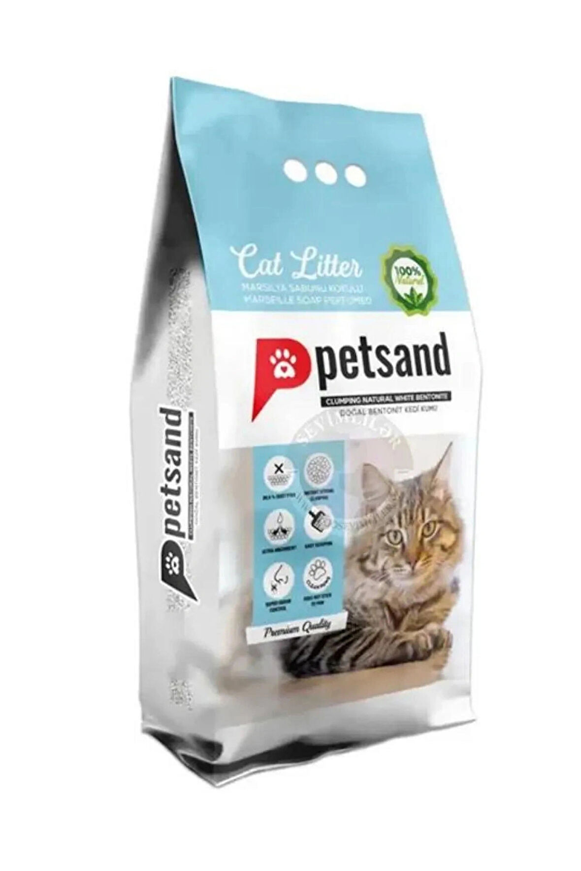 PETSAND Marsilya Sabunlu Kedi Kumu 10 Lt