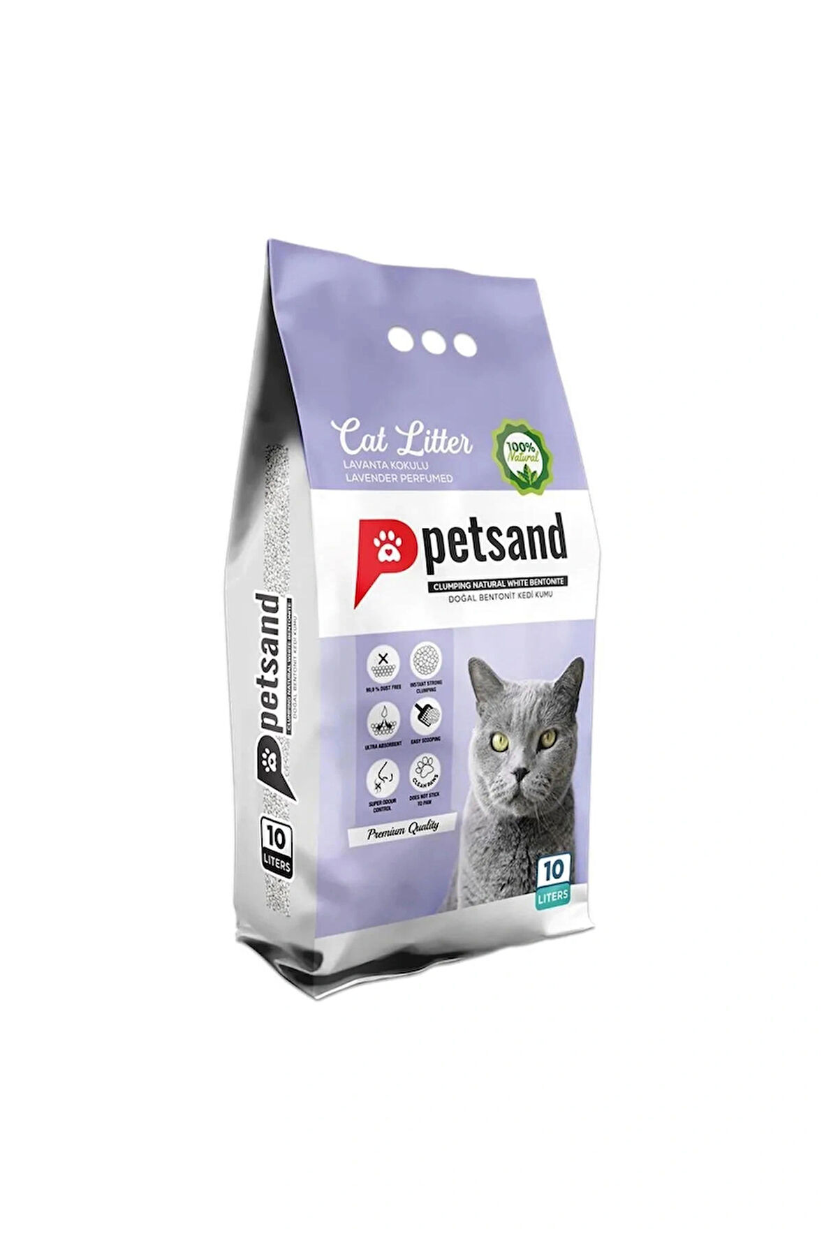 PETSAND Lavanta Kokulu Kedi Kumu 10 Lt
