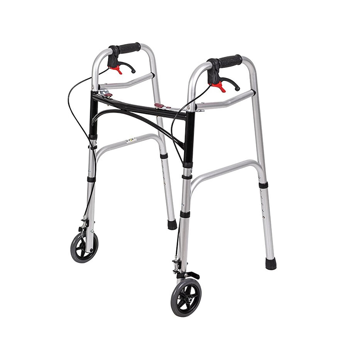 Loco Alüminyum Frenli Walker | Hafif,Katlanabilir Ergonomik Tasarım Güvenli Yürüme Yardımcısı PR-450