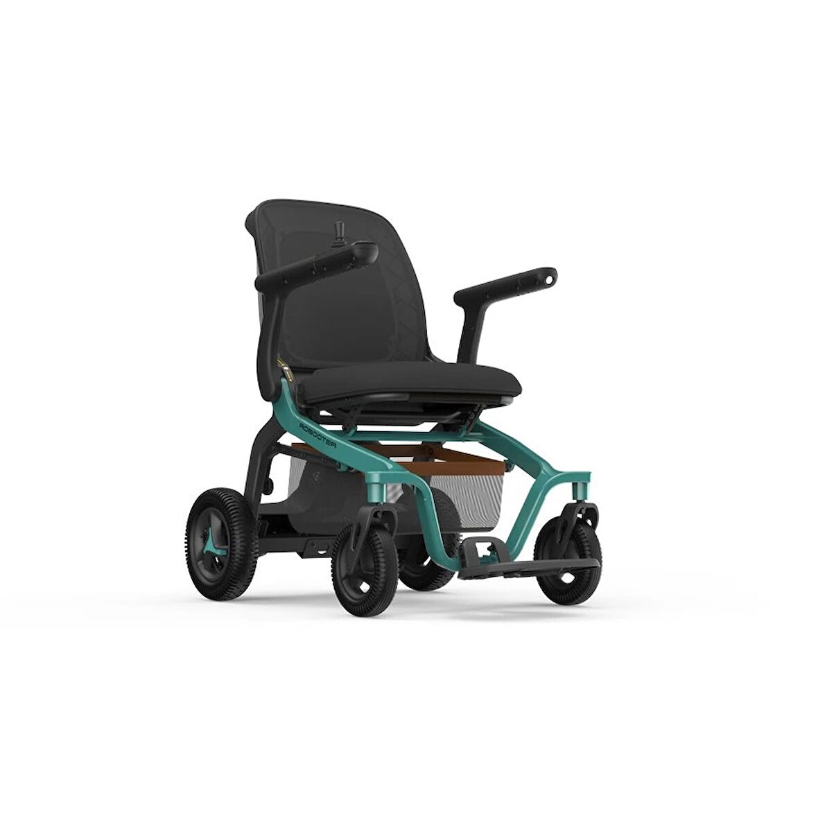 Robooter Akülü Tekerlekli Sandalye Yeşil | Hafif Alüminyum Gövde, Fırçasız Motor 25km Menzil E40-20