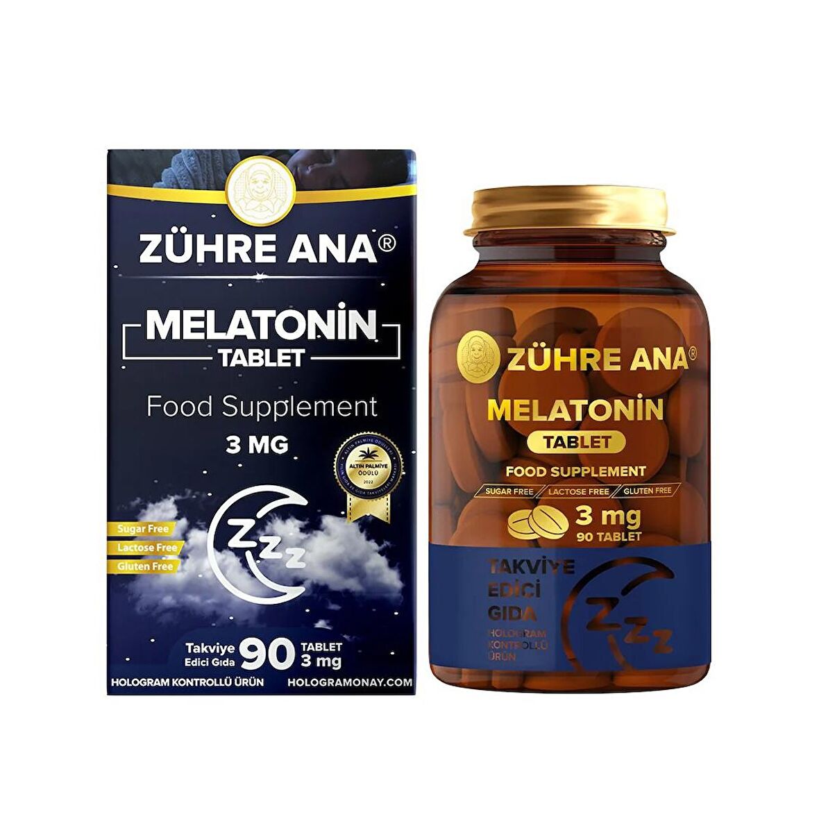 Zühre Ana Melatonin Tablet 3 mg 90 Tablet 8683655363038