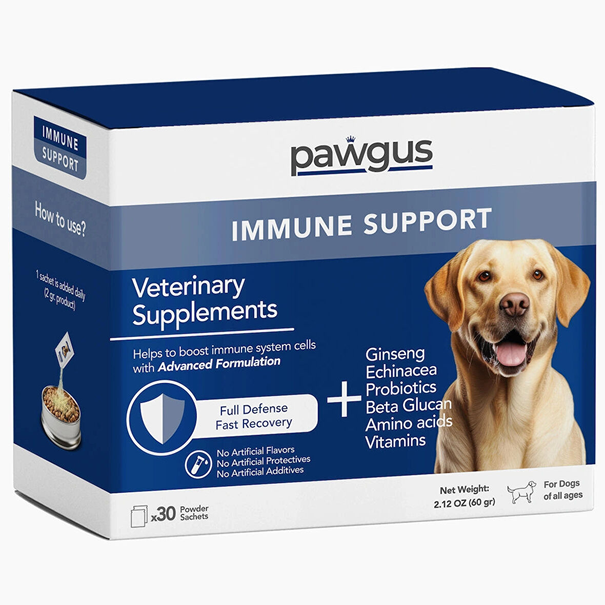 Veteriner Serisi Köpekler Için Immune Bağışıklık Kuvvetlendirici Günlük Vitamin Desteği (30X2GR)