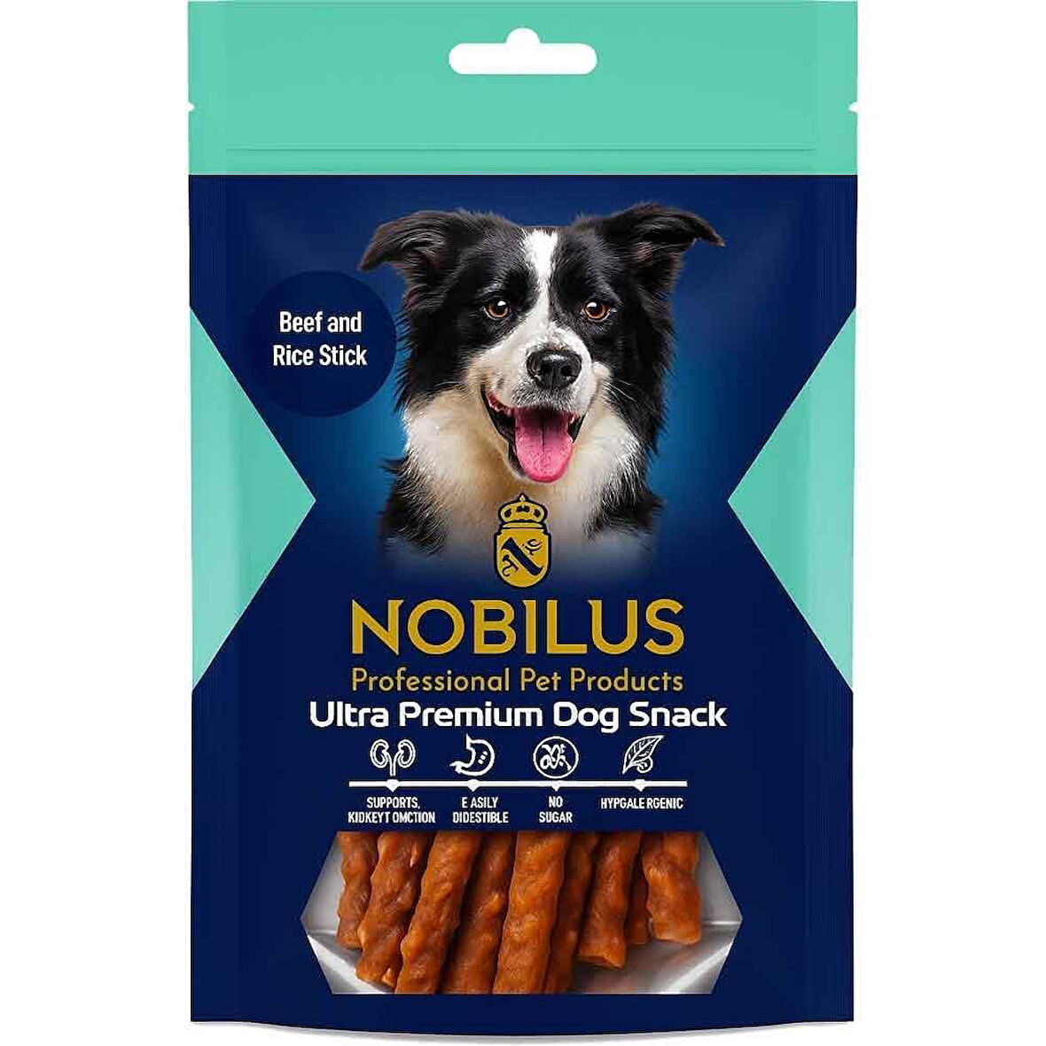 Nobilus Köpek Ödül Maması Biftekli Çubuklar 80 Gr