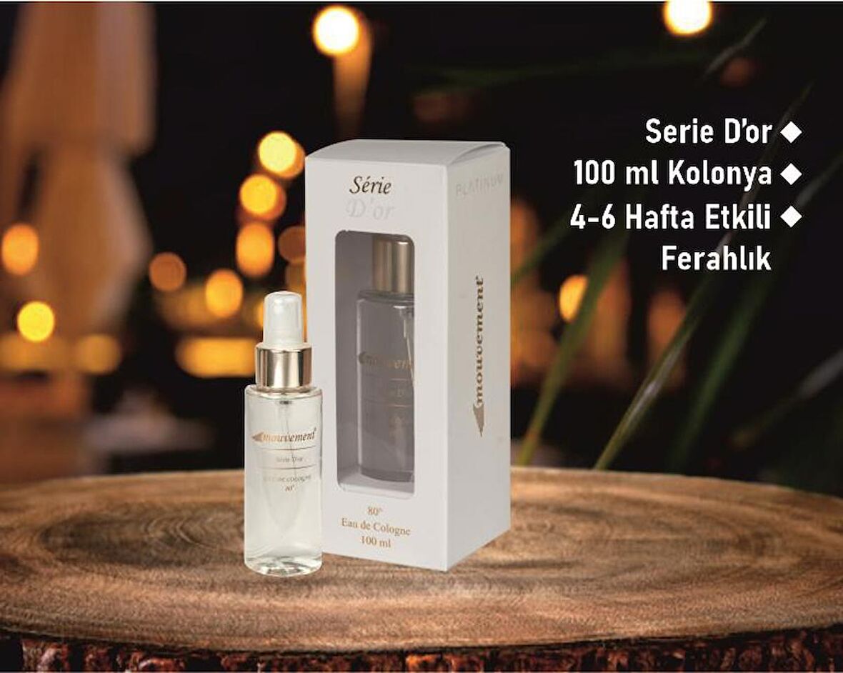 SERİÊ D'OR  - 80 DERECE KOLONYA - 1*100 ML