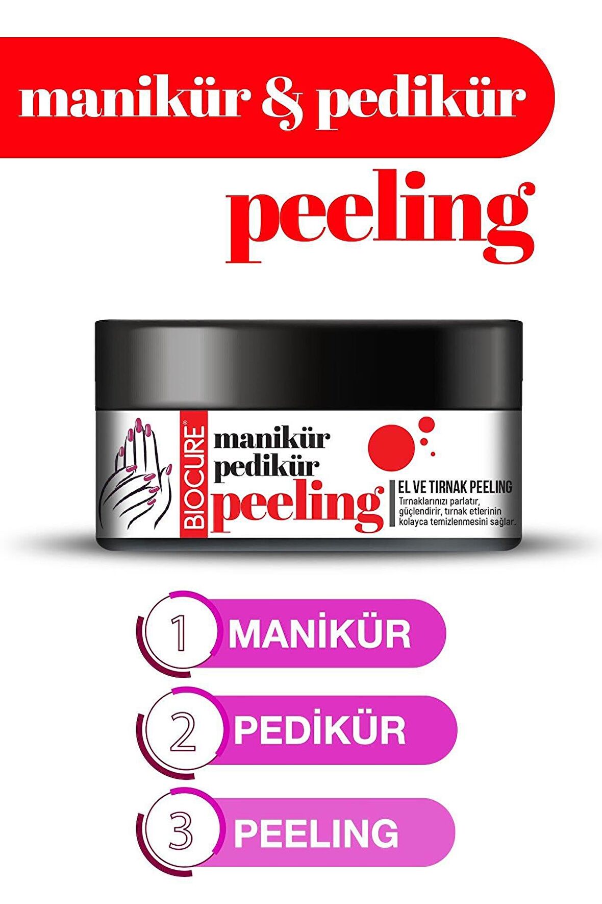 Biocure Hızlı Manikür Pedikür Peeling El Ve Tırnak Peeling 150ml