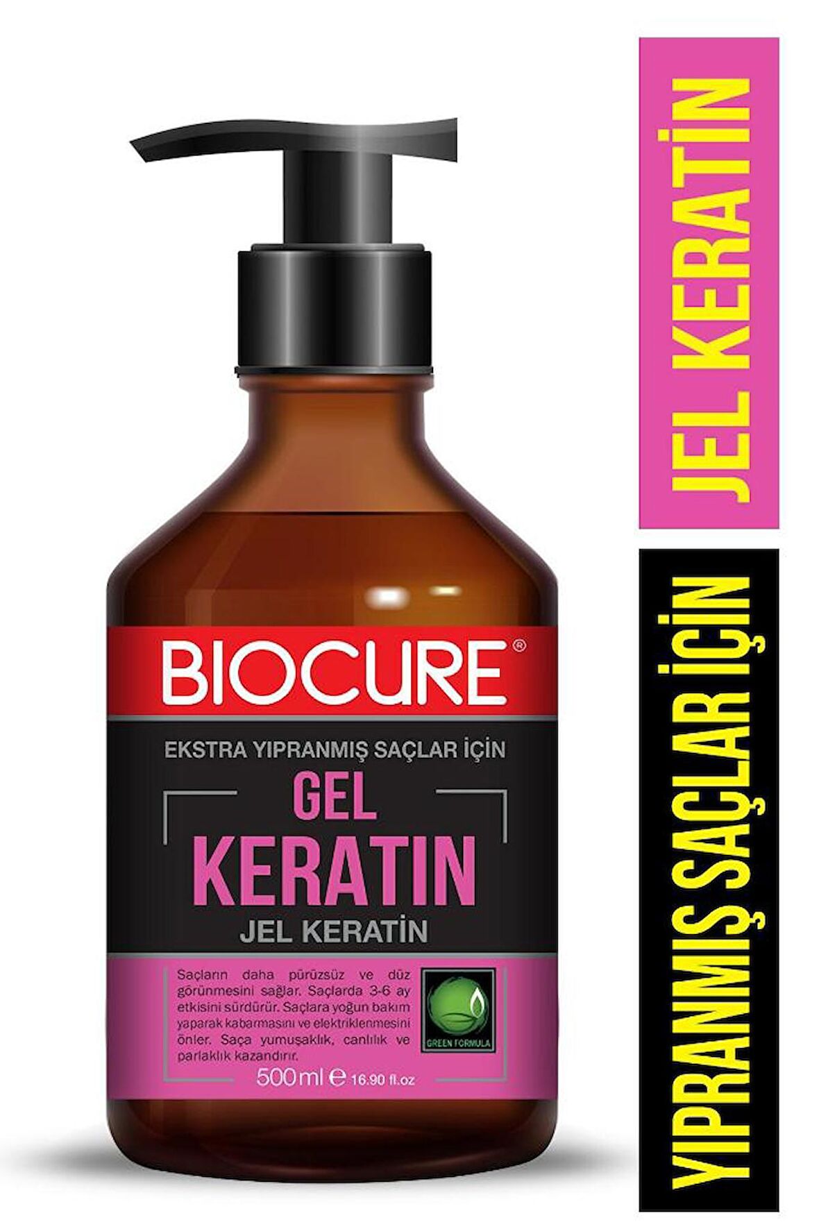 Biocure Yıpranmış Saçlar İçin Düzleştirici Jel Keratin 500ml