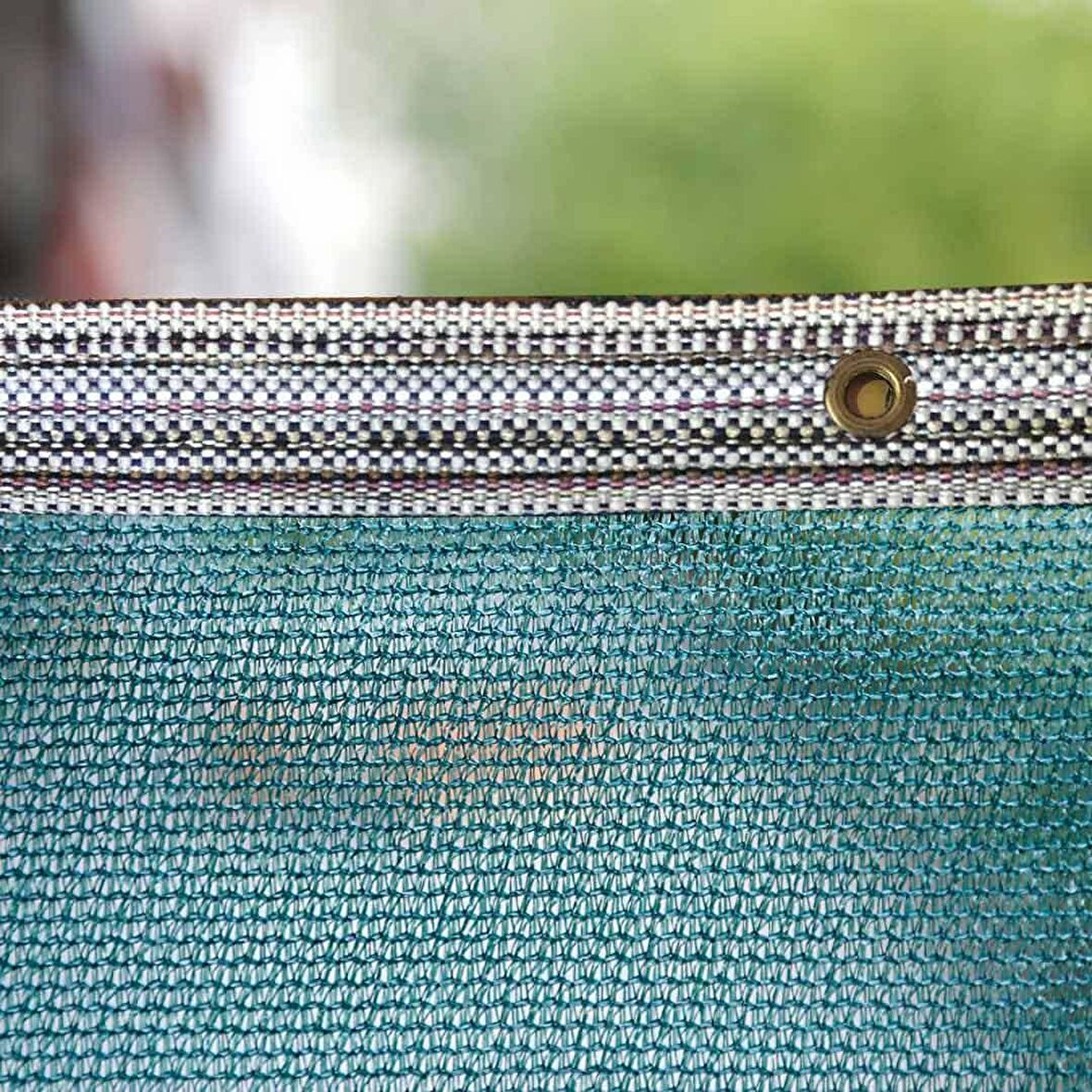 %75'lik Yeşil Gölgelik File 6*50 METRE - Branda - Çit Filesi - Şeritli Halkalı