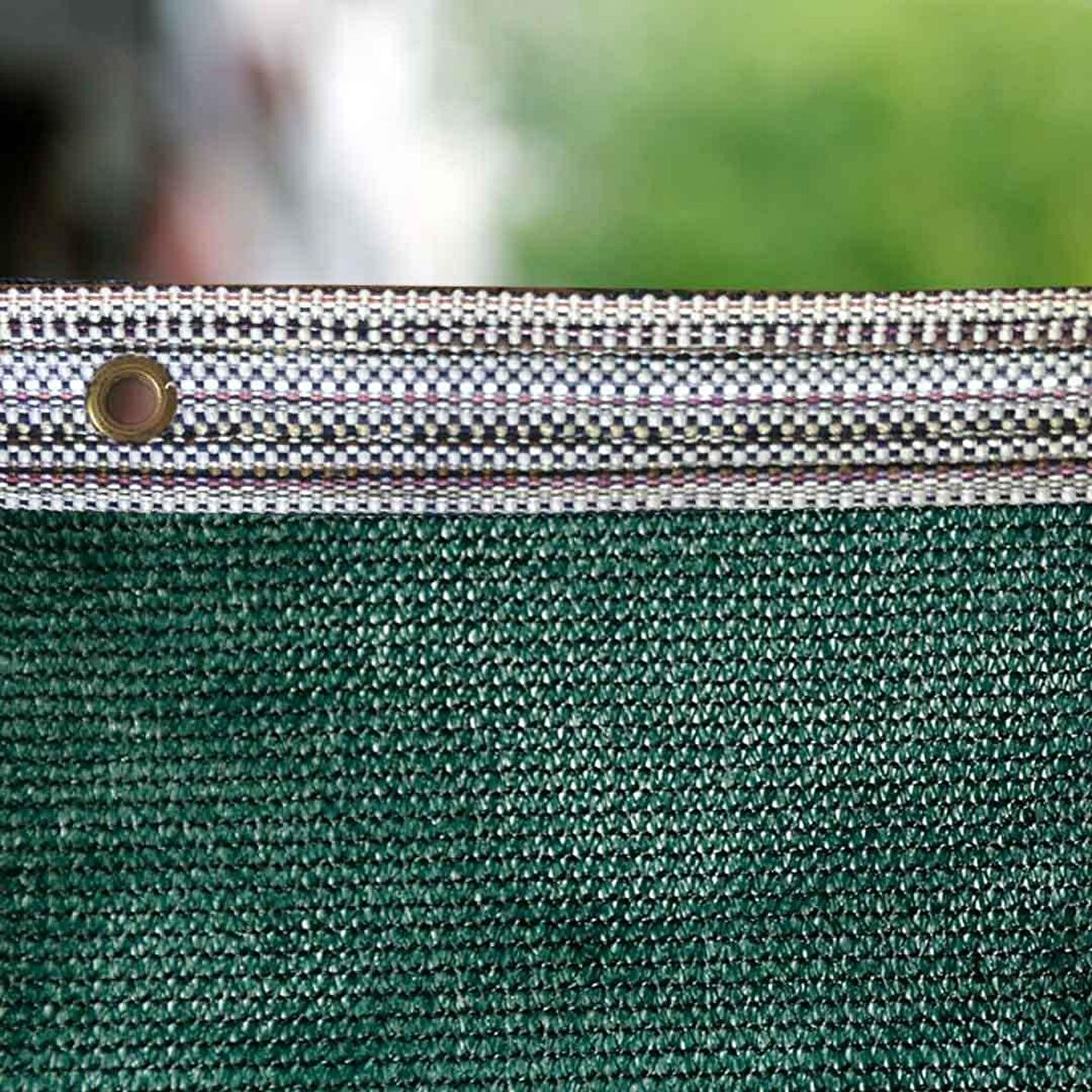 %95'lik Yeşil Gölgelik File - 6*11 METRE - Branda - Çit Filesi - Şeritli Halkalı