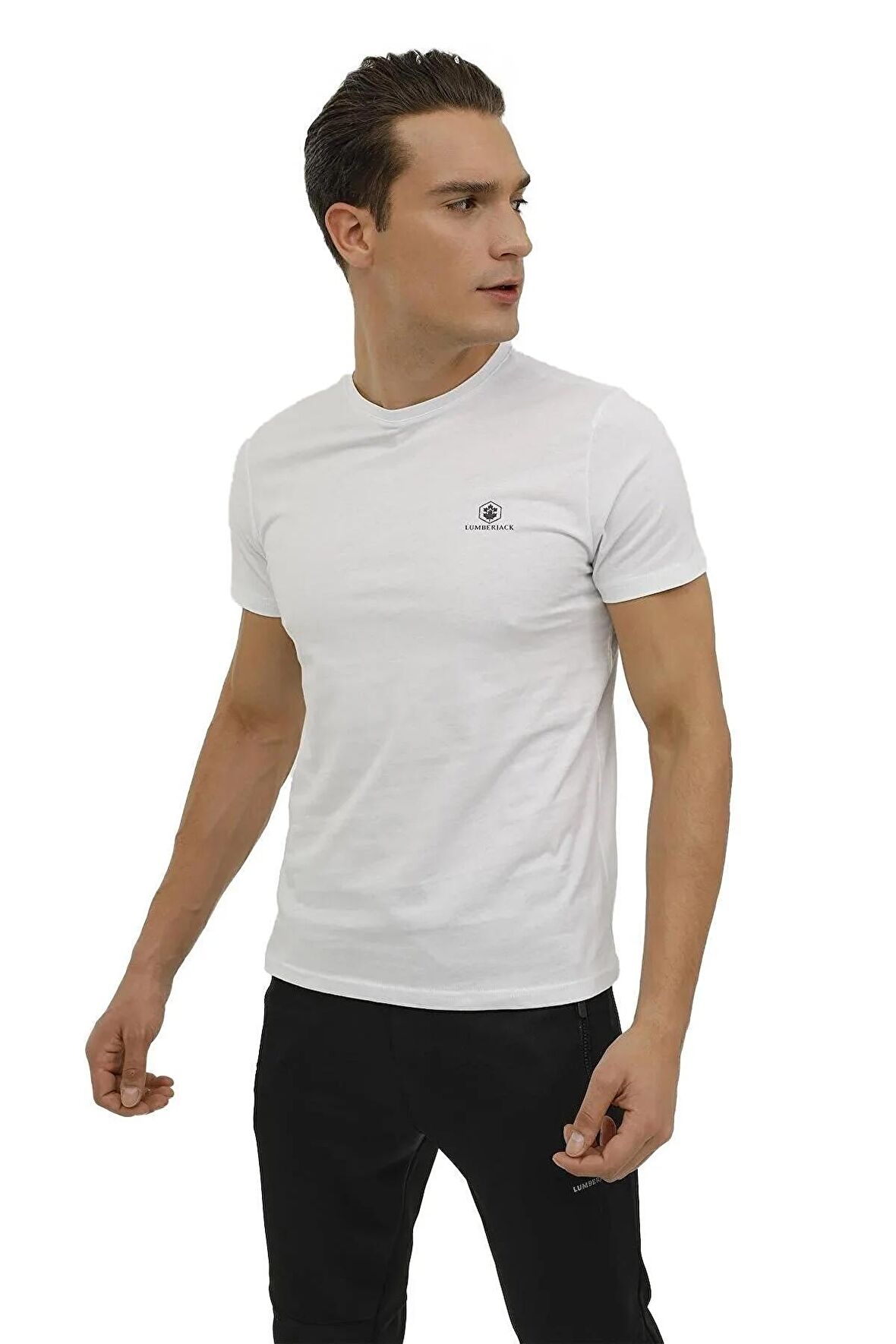 Lumberjack Erkek Basic T-Shirt CT102 Beyaz/White 13S43CT102